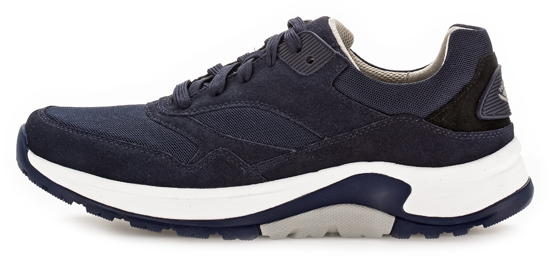 Gabor Rollingsoft Keilsneaker, Freizeitschuh, Halbschuh, Schnürschuh mit Wechselfussbett, Weite G
