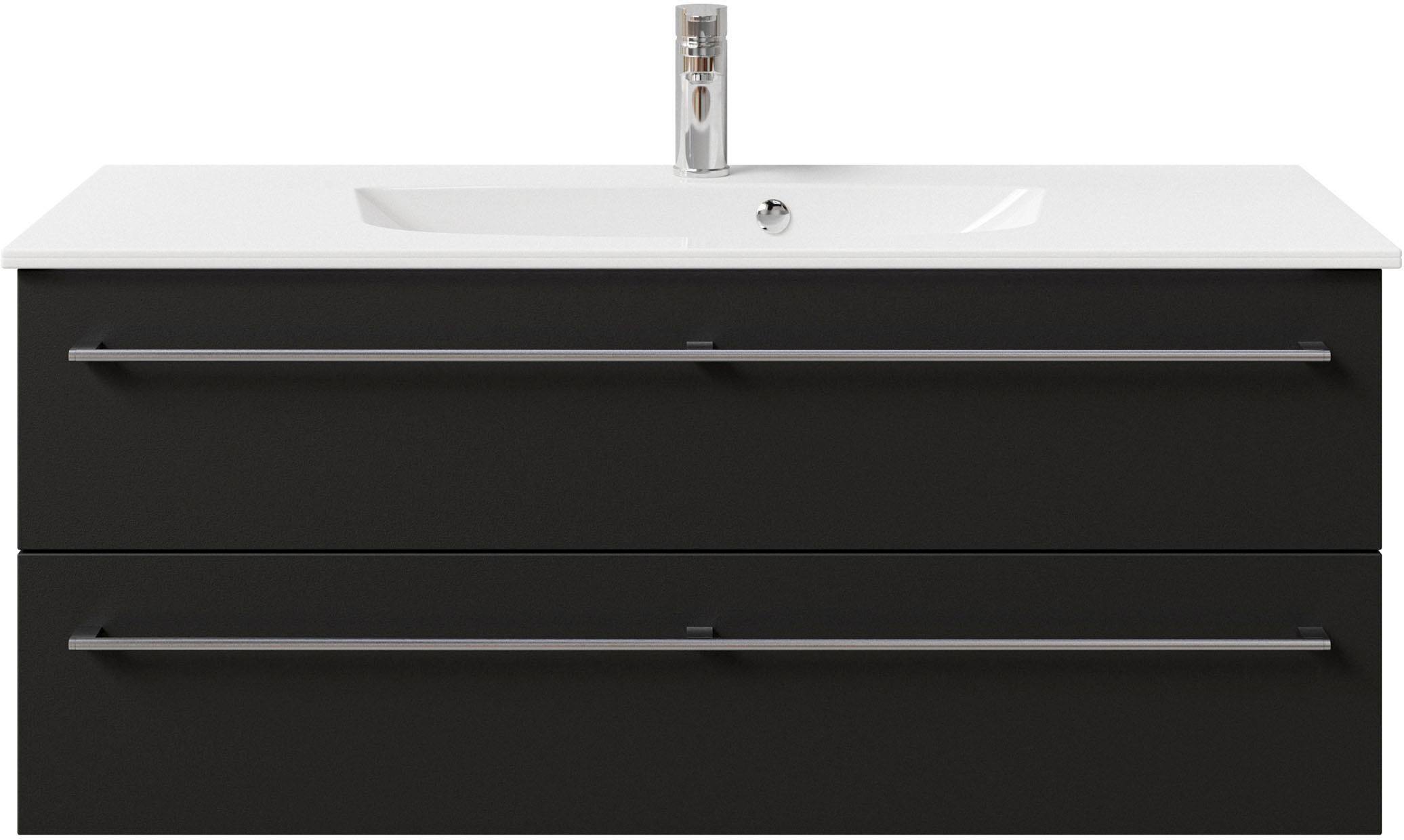 Saphir Waschtisch "Serie 6025 Mineralmarmor-Waschtisch mit Unterschrank, 117 cm breit" 2 Stk. tlg. Waschplatz mit 2 Schubladen, hängend, verschiedene Ausführungen
