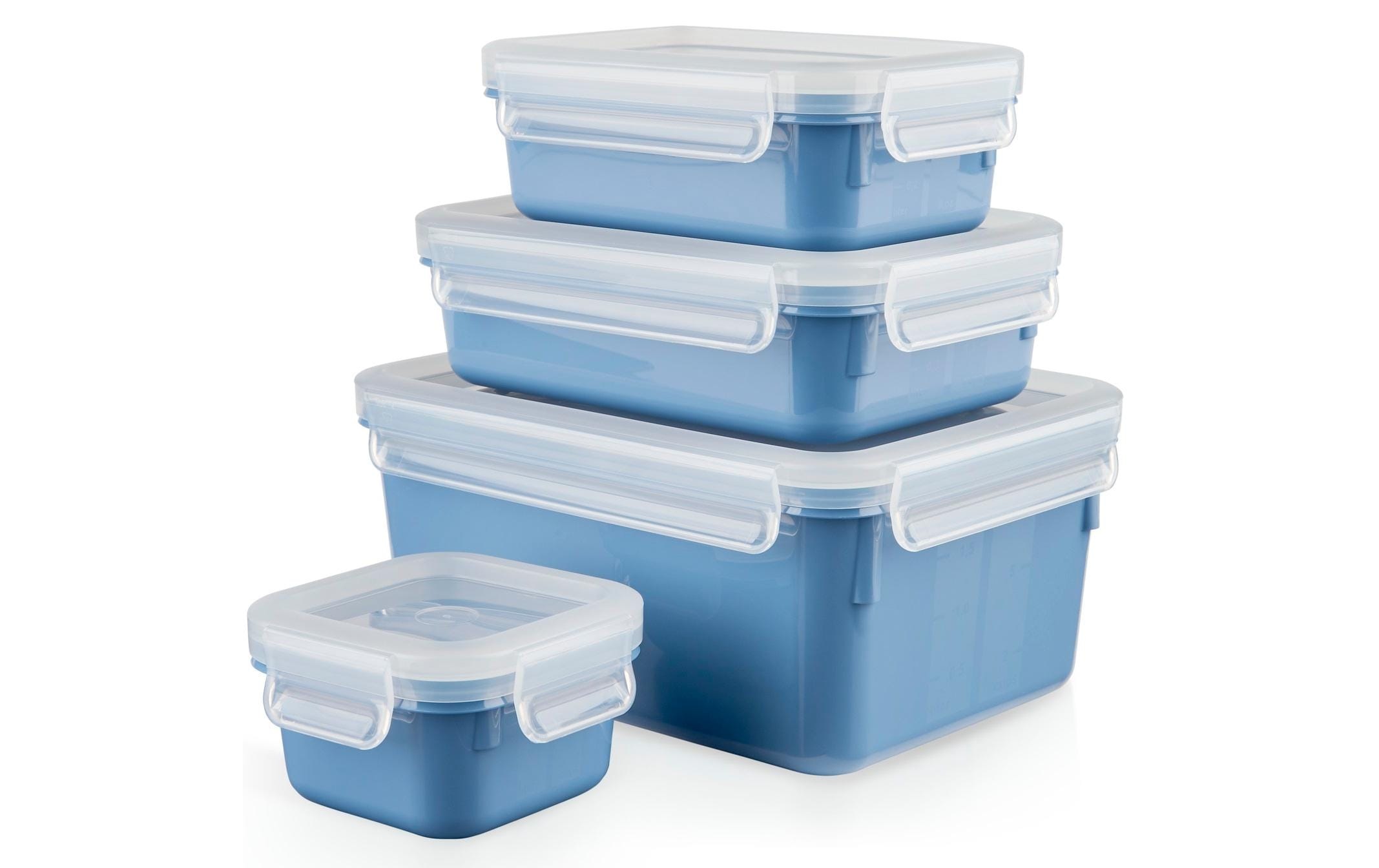 EMSA Clip & Close Rechteckig Set Blau 4 Stück(e)