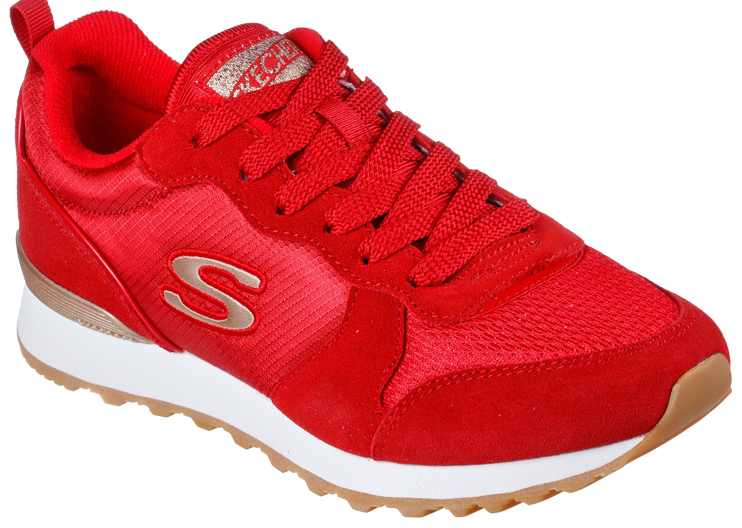 Skechers Sneaker »OG 85 - GOLDN GURL«, Schnürschuh, Original-Retro-Jogginschuh mit Air-Cooled Memory Foam®