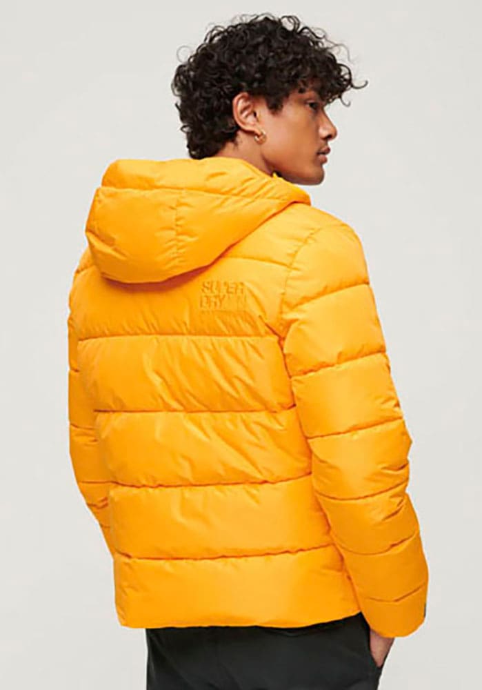 Superdry Steppjacke »HOODED SPORTS PUFFR JACKET«, mit Kapuze, mit kontrastfarbener Stickerei