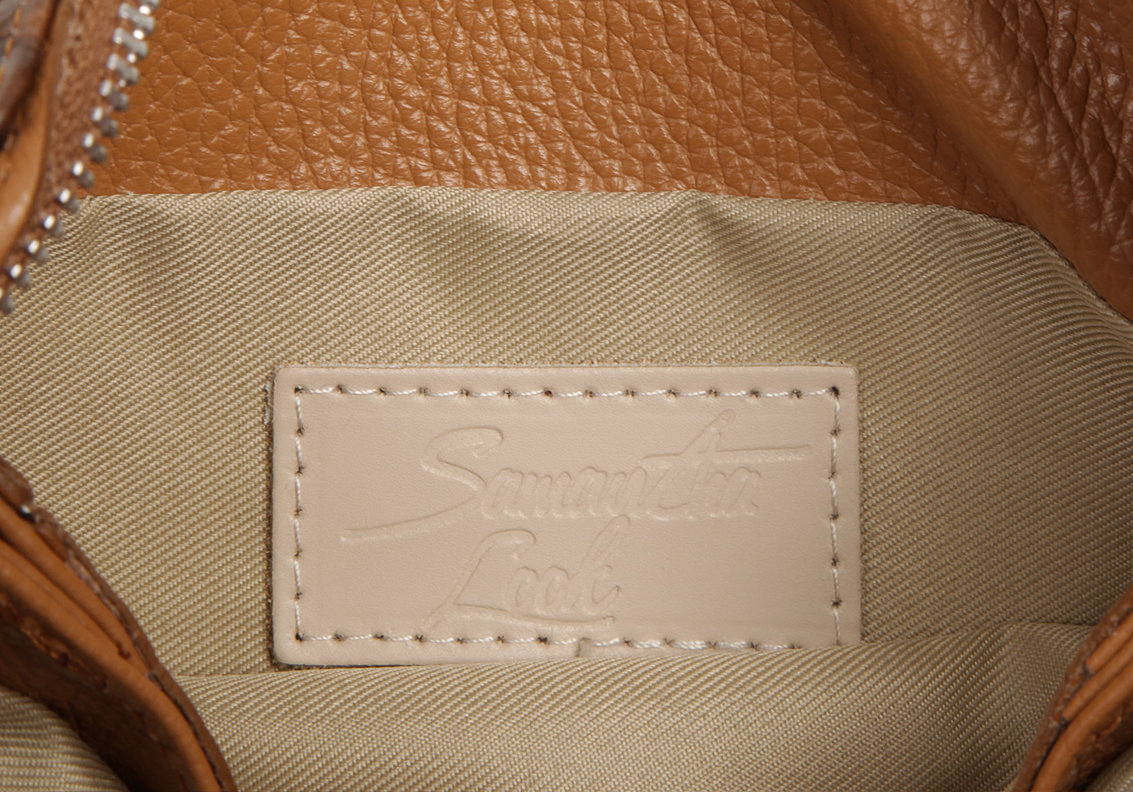 Samantha Look Umhängetasche, echt Leder, Made in Italy