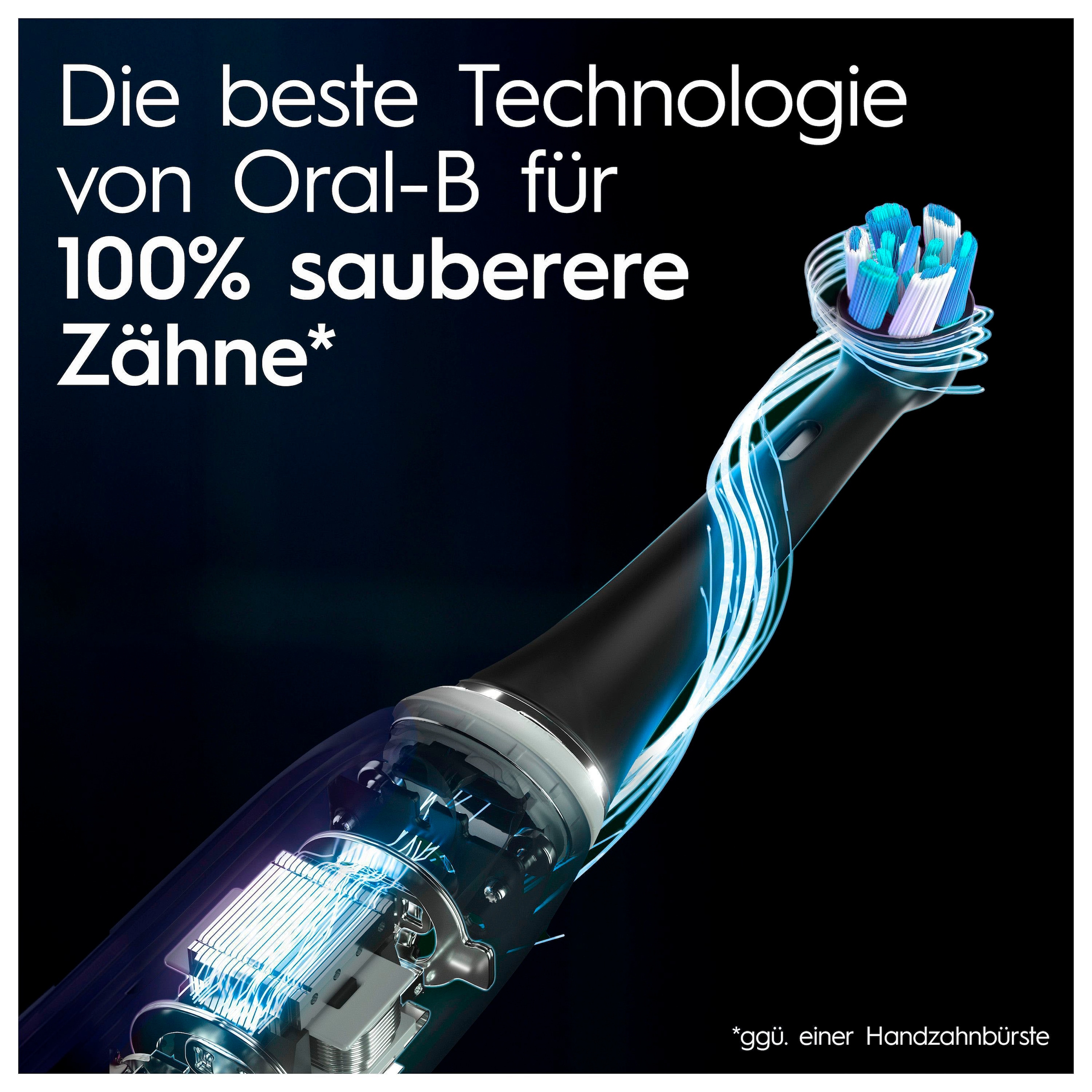 Oral-B Elektrische Zahnbürste »iO Series 10 Luxe Edition«, 1 St. Aufsteckbürsten, Magnet-Technologie