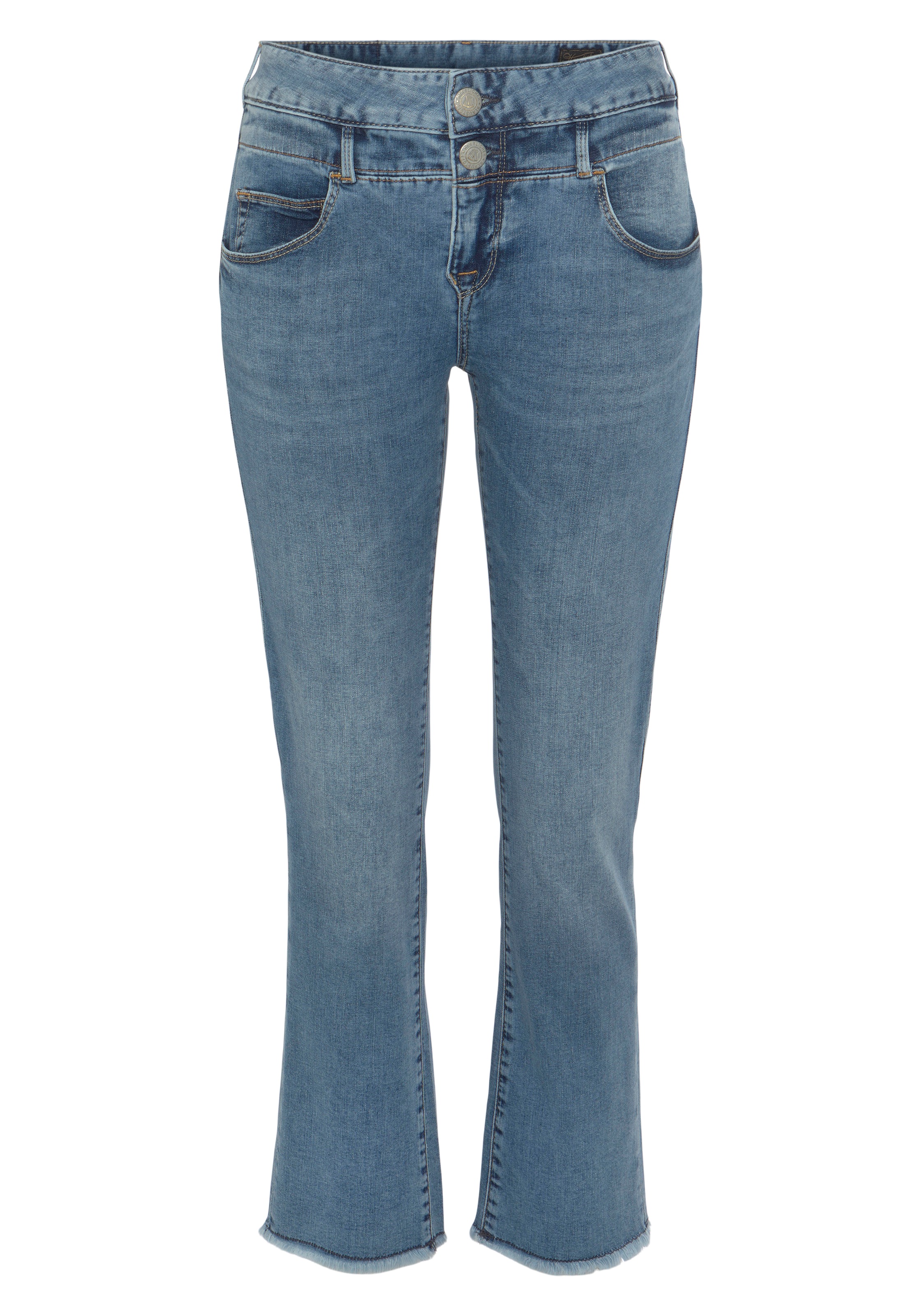 Herrlicher Bootcut-Jeans »Baby Cropped Light Denim«