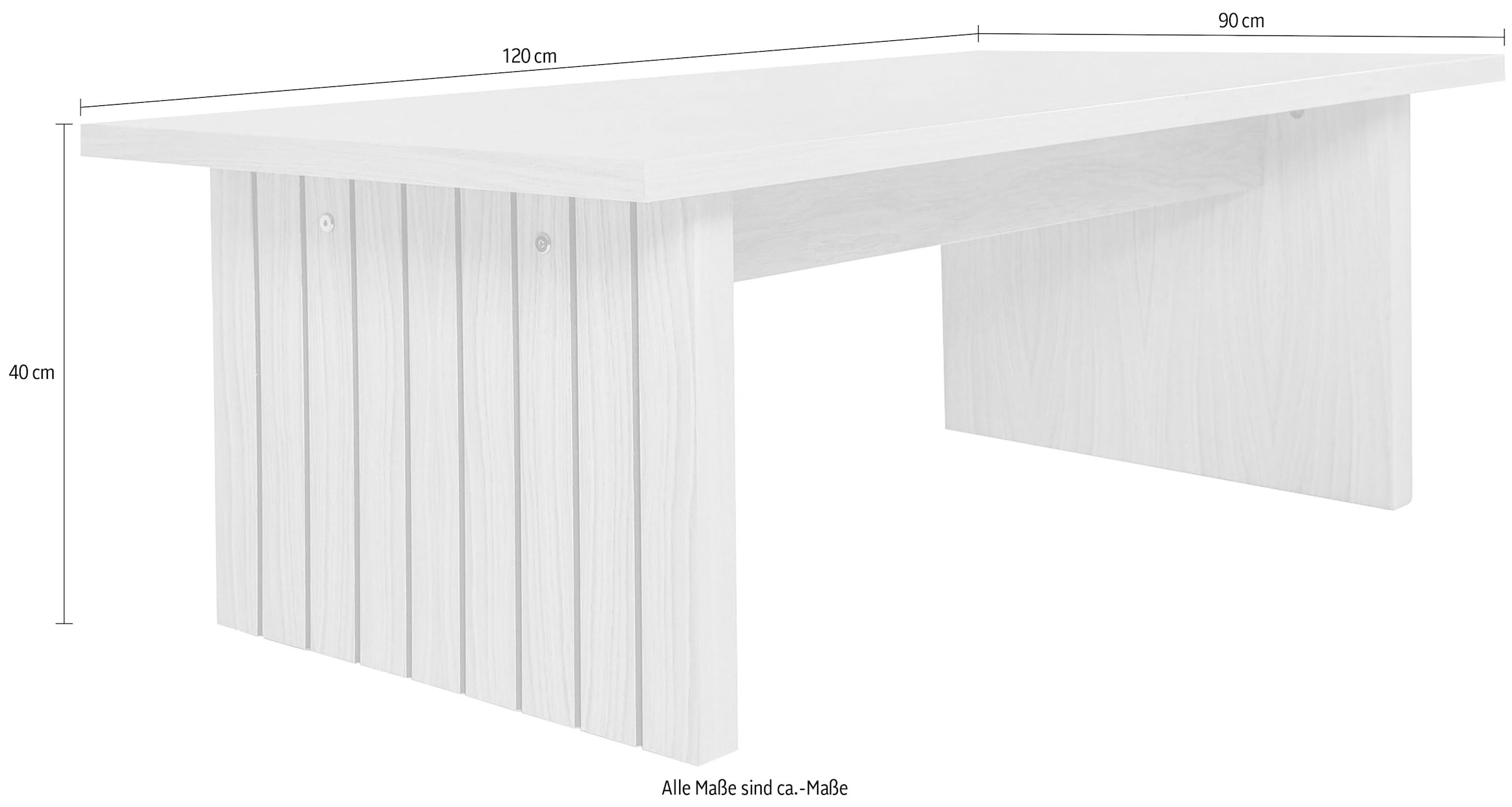 Woodman Couchtisch »Stripe«, Holzfurnier aus Eiche, FSC®-zertifiziert