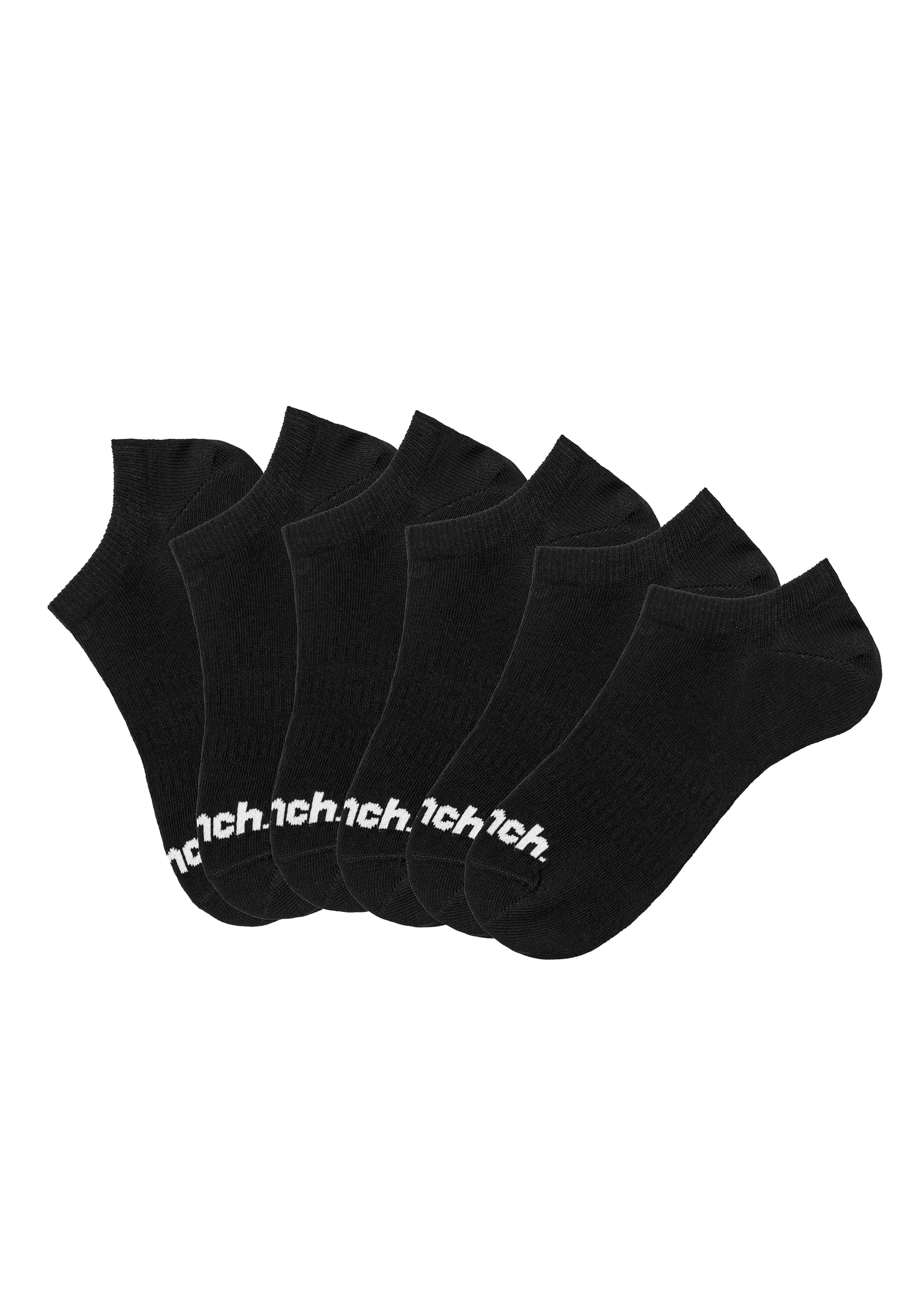 Bench. Sportsocken, (Packung, 6 Paar), Sneakersocken verschwinden im Schuh