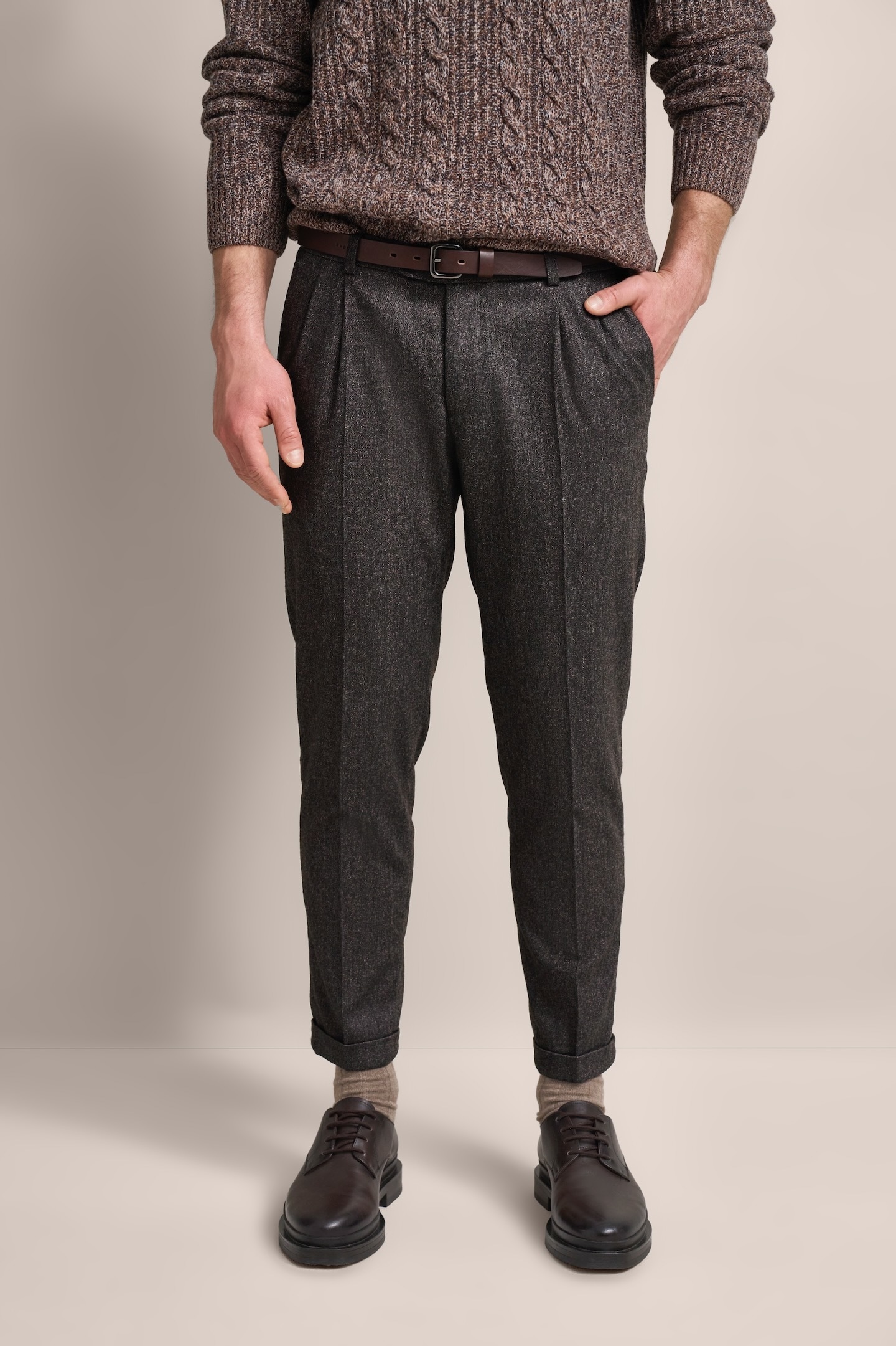 bugatti Bundfaltenhose besonders soft