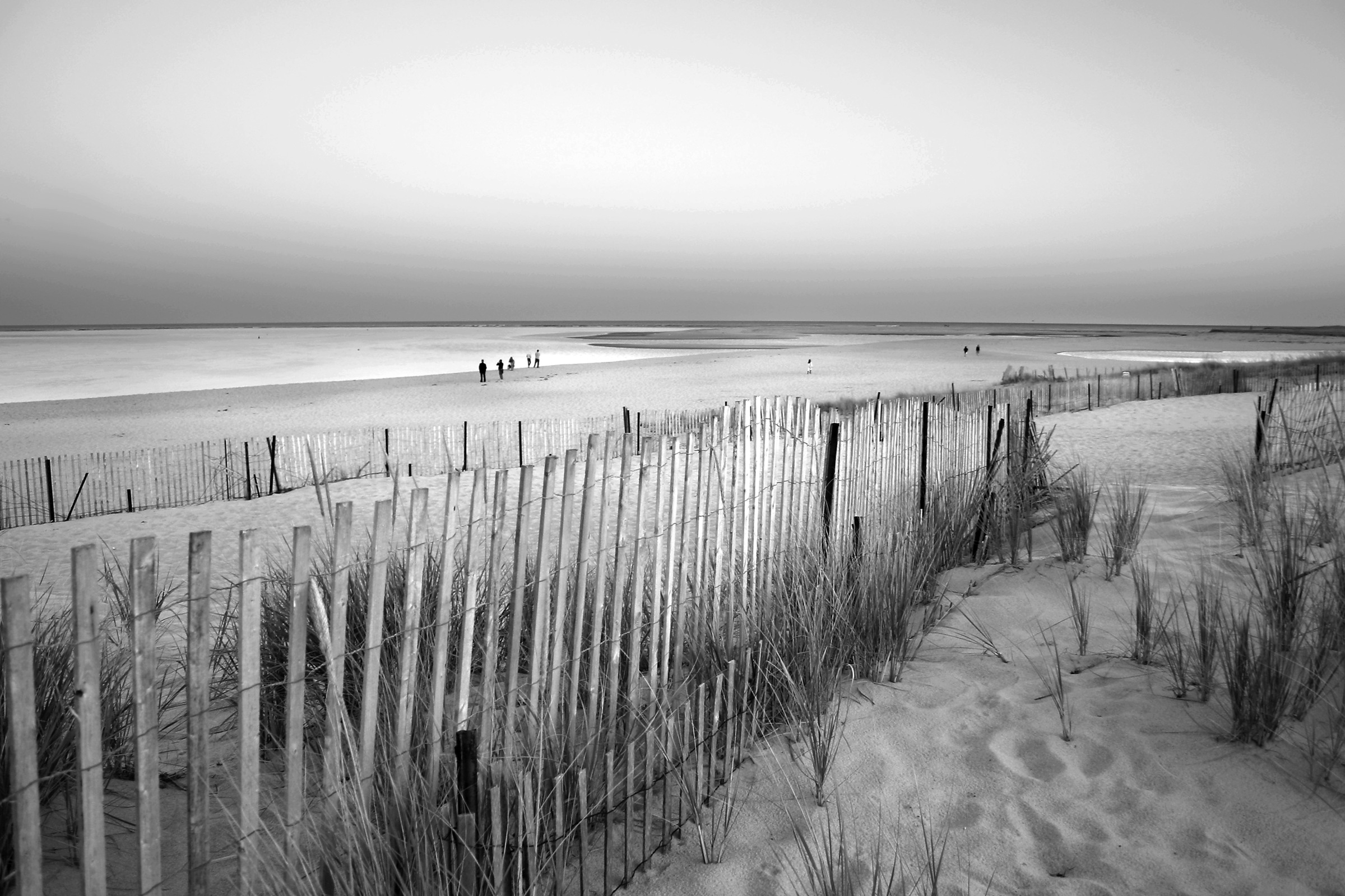 Papermoon Fototapete "Strand Schwarz & Weiß"