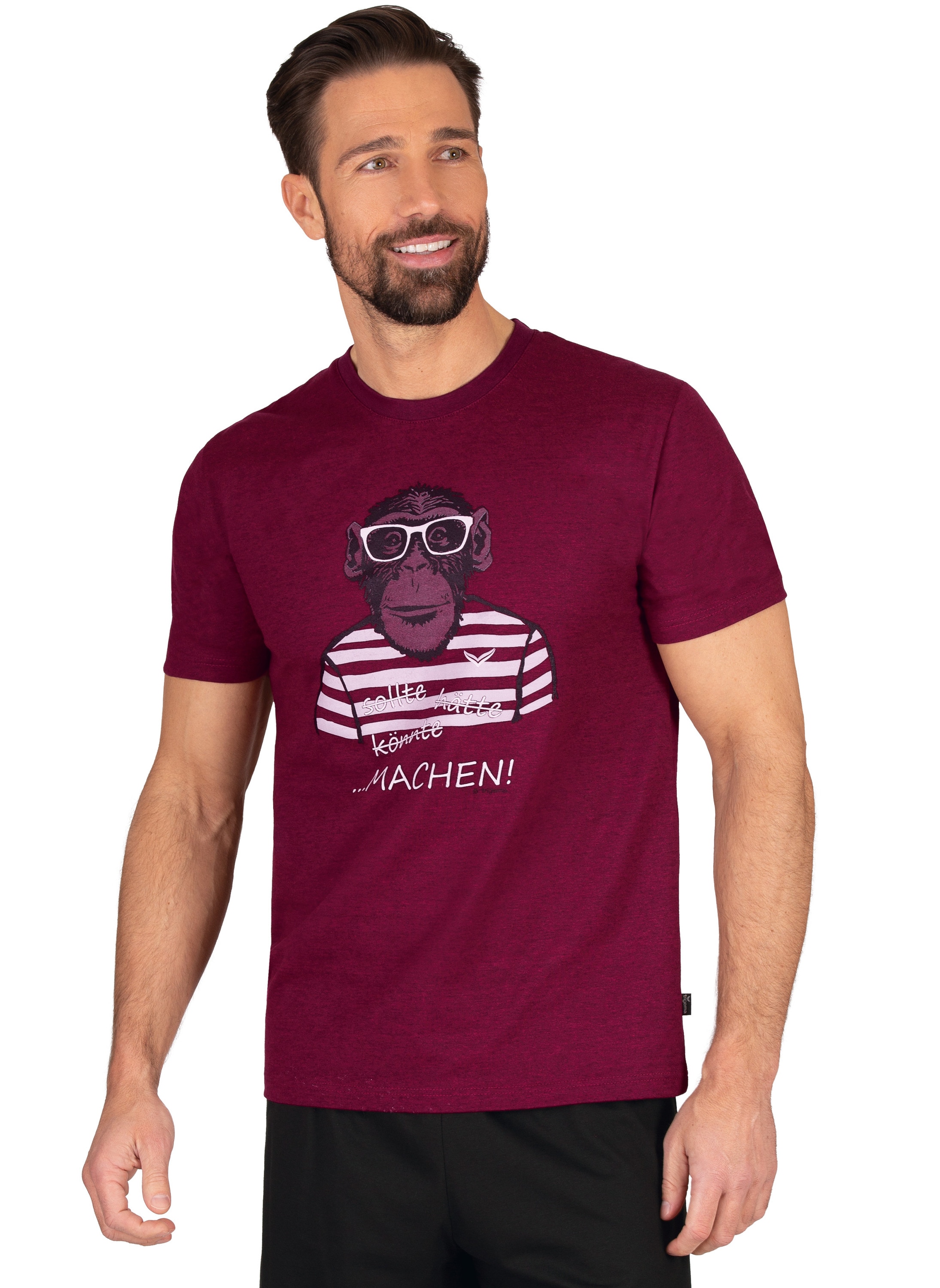Trigema T-Shirt »TRIGEMA T-Shirt mit Affen-Aufdruck« Jelmoli-Versand shoppen online grossem 