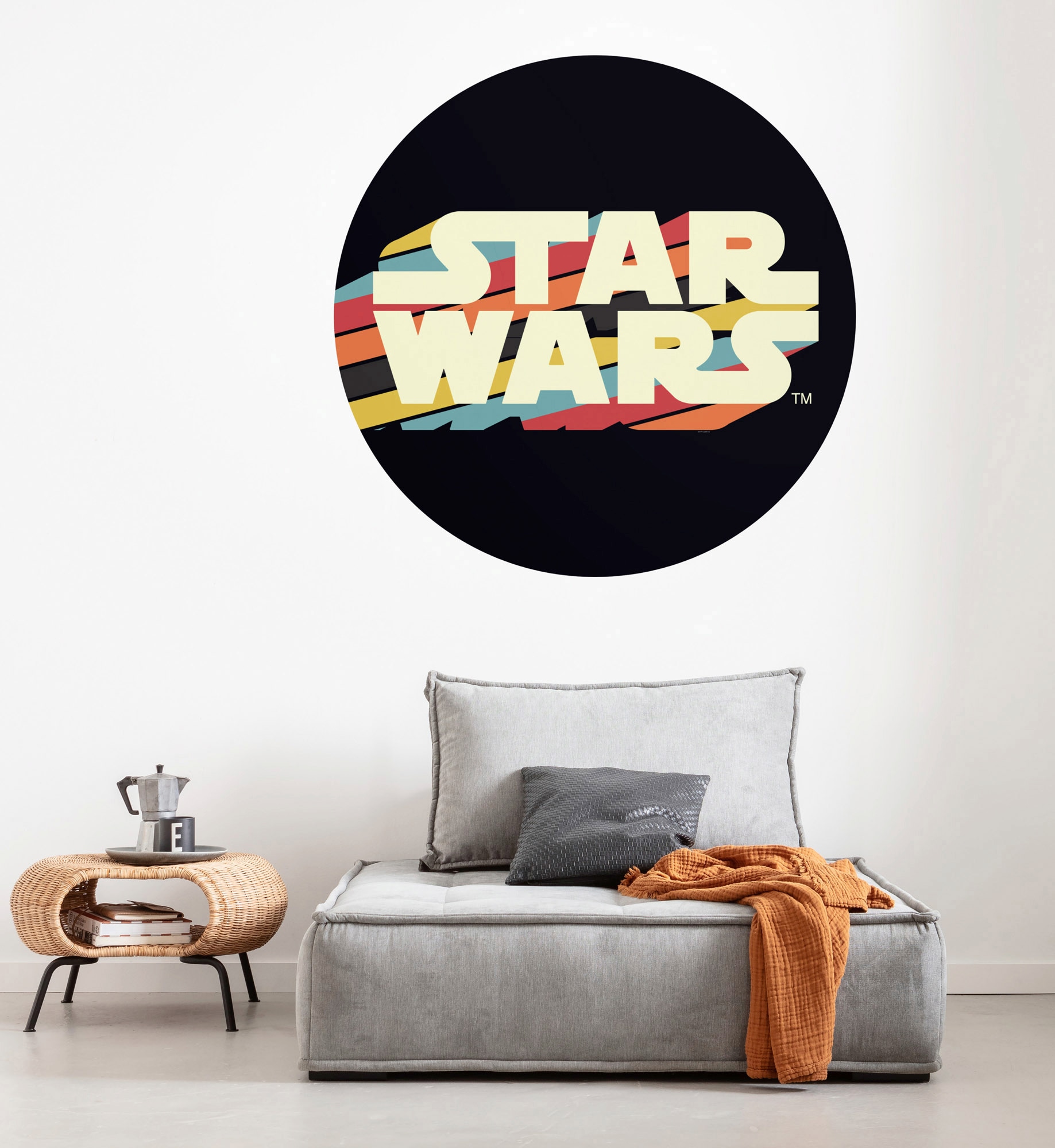 ✵ Komar Fototapete »Star Wars Typeface«, 125x125 cm (Breite x Höhe), rund  und selbstklebend online kaufen | Jelmoli-Versand