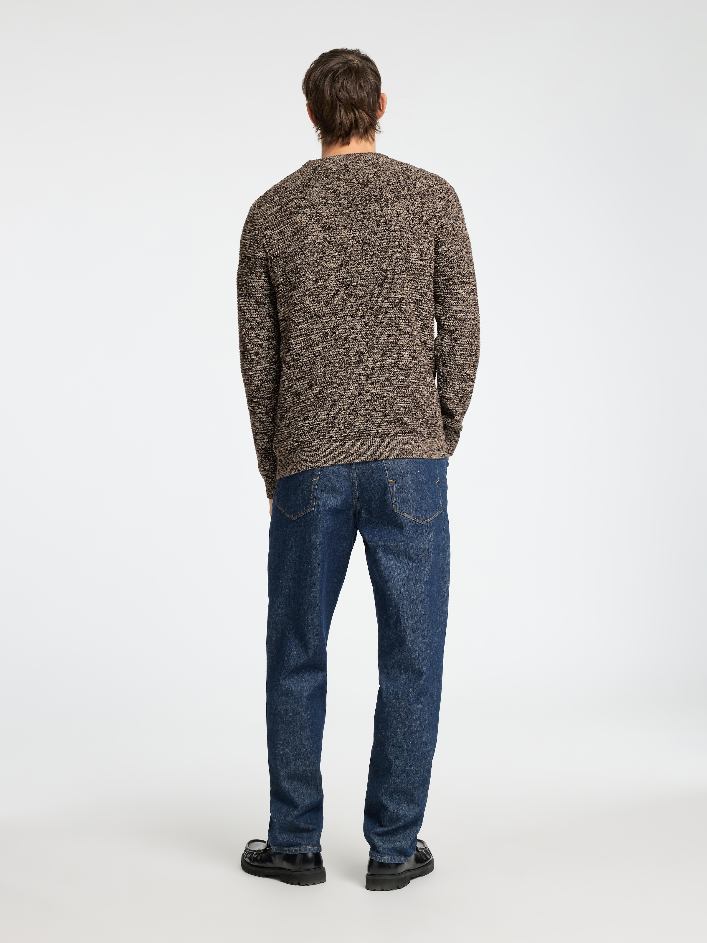 SELECTED HOMME Rundhalspullover »SLHVINCE LS KNIT BUBBLE CREW NECK NOOS«