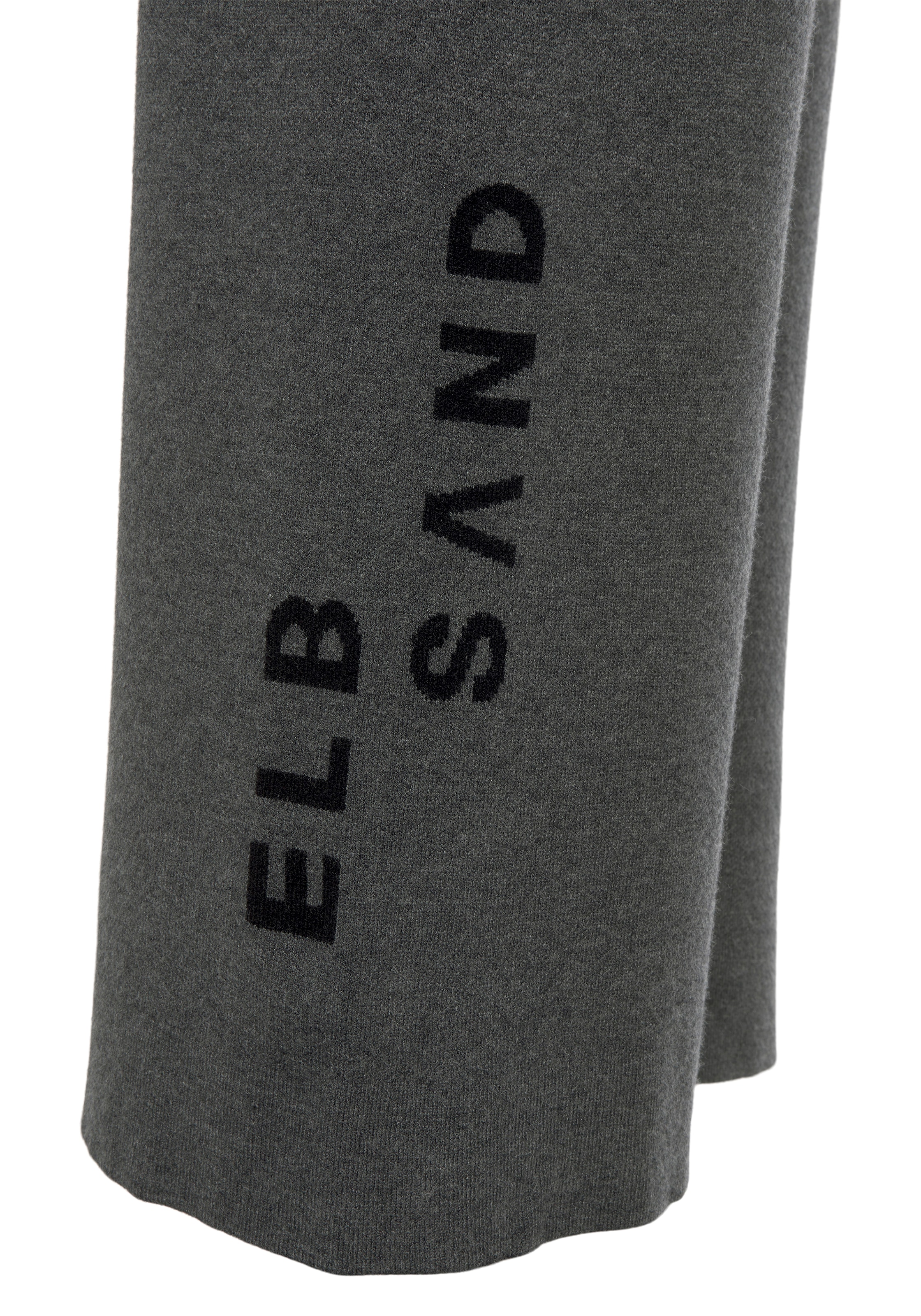 Elbsand Strickhose, mit weitem Bein und eingestricktem Logo, Loungewear