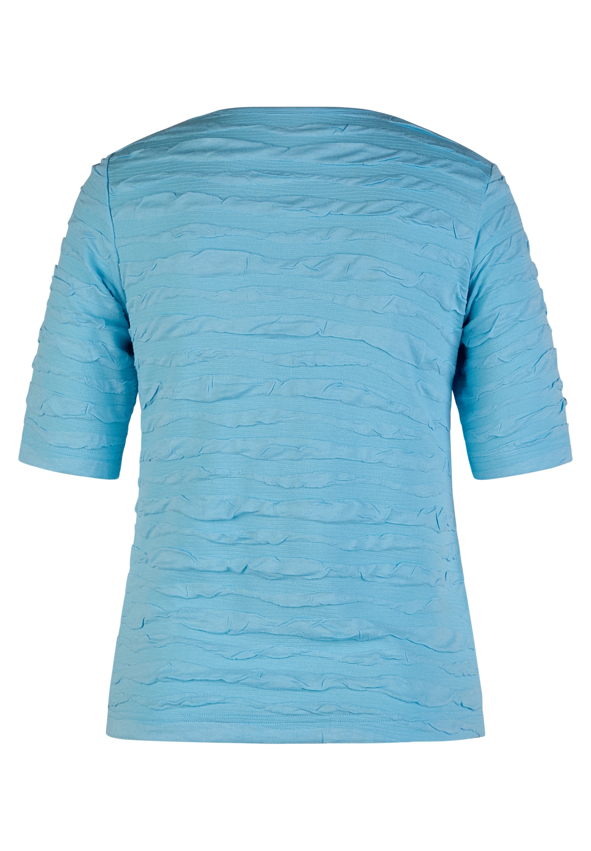 Rabe Rundhalsshirt, im Crincle-Look