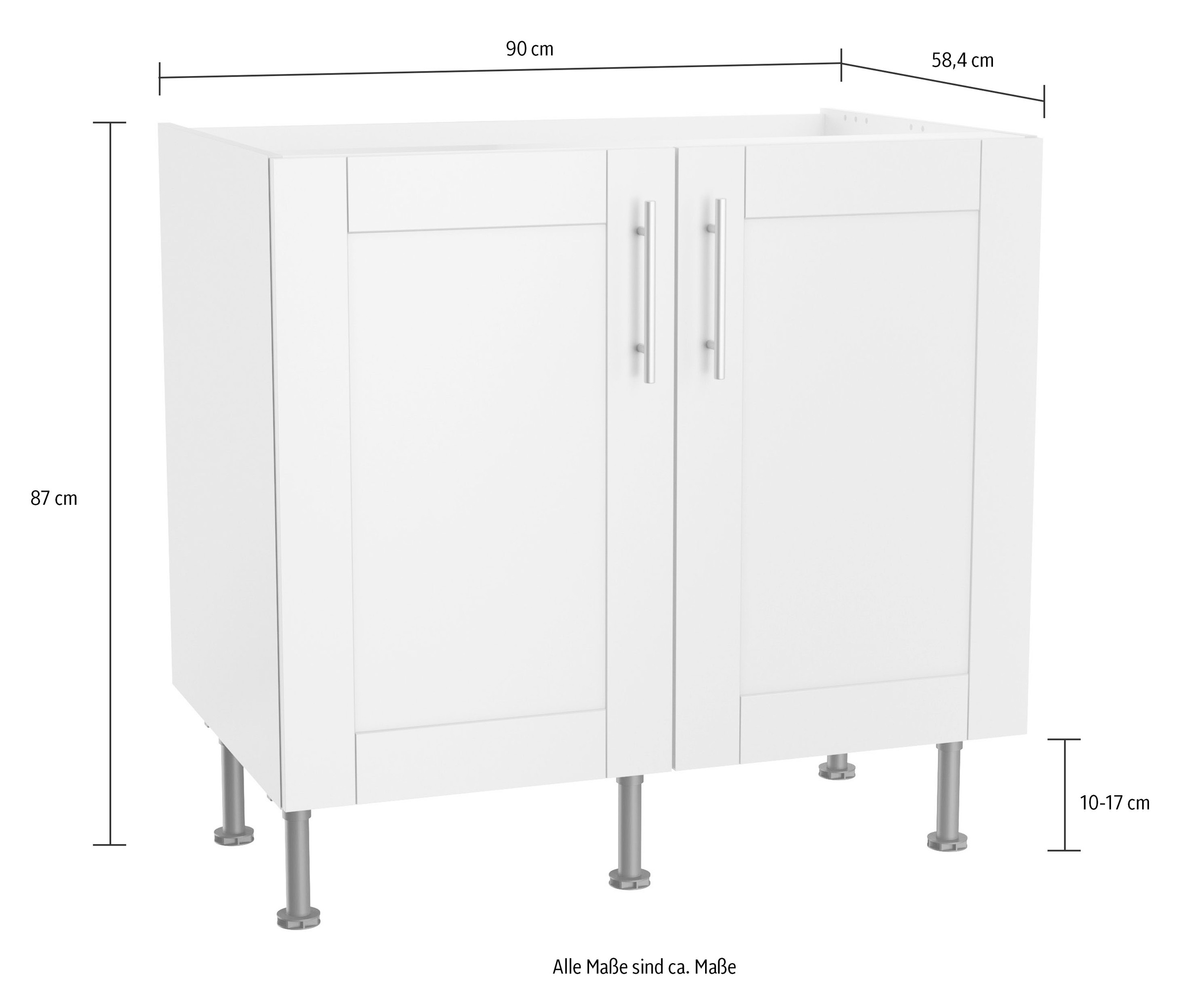 KOCHSTATION Spülenschrank »KS-Ahus«, Breite 90 cm