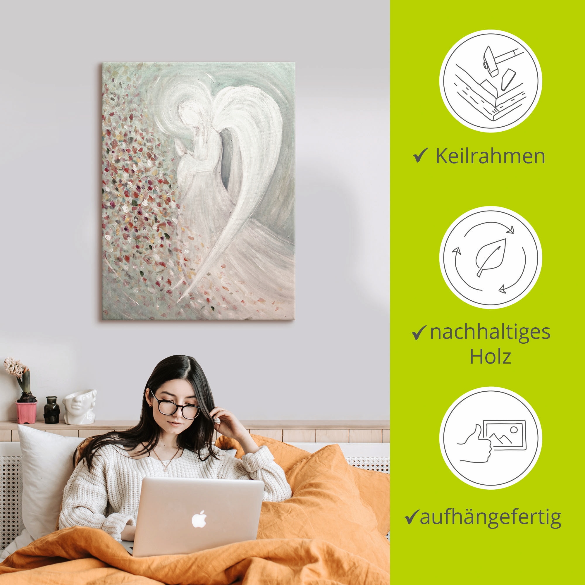 Artland Wandbild »Engelbild I«, Religion, (1 St.), als Leinwandbild, Poster, Wandaufkleber in verschied. Grössen