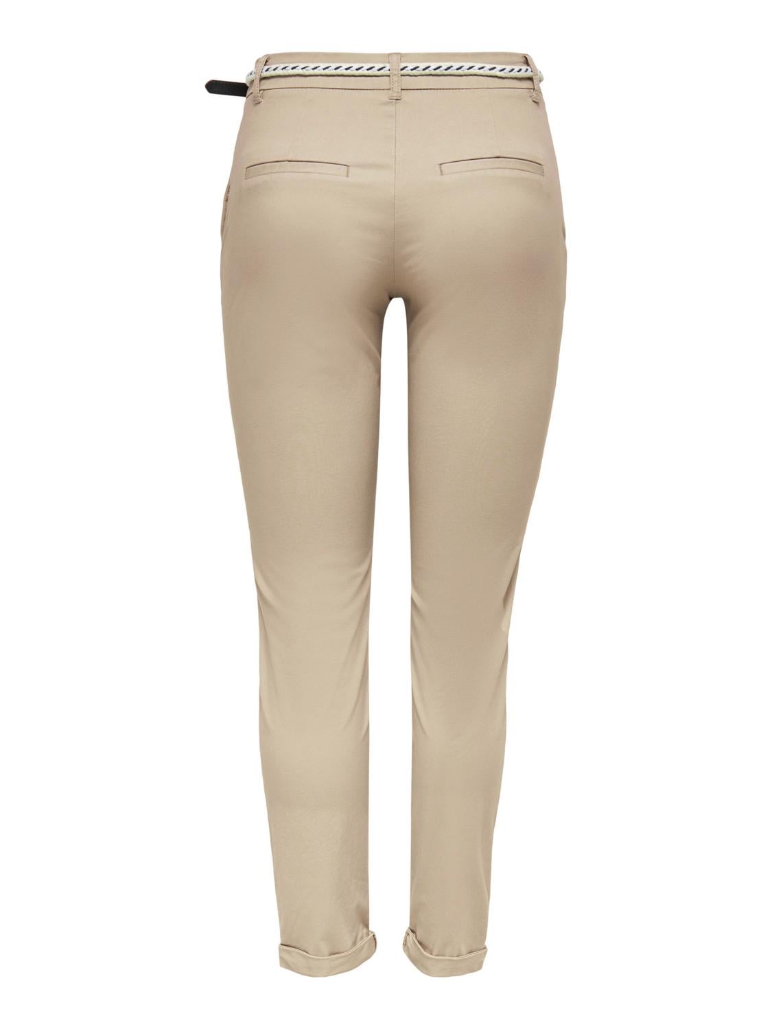 ONLY Chinohose »ONLBIANA COTTON BELT CHINO CC PNT«, knöchellange Form mit Umschlagsaum