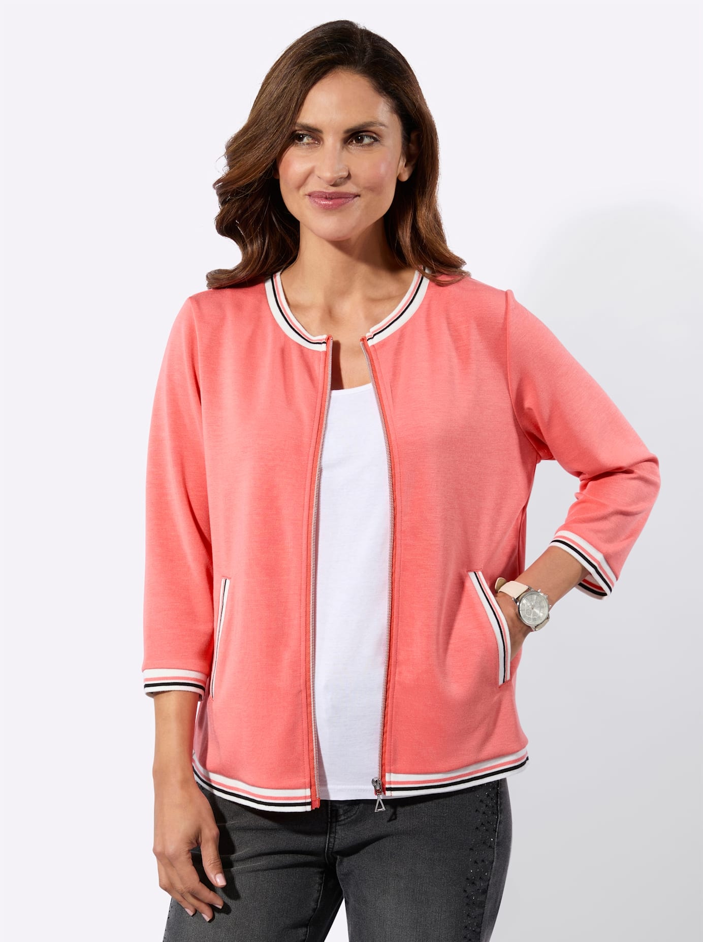 Inspirationen Shirtjacke "Sweatjacke" 1 tlg.