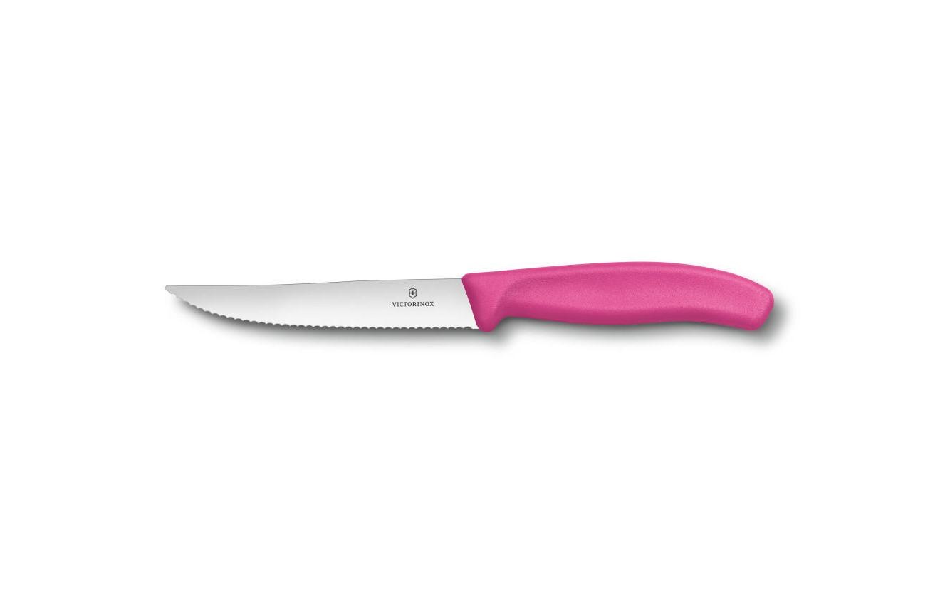 Victorinox Messerblock »SwissClassic Schwarz«, Lieferumfang: 4x Swiss Classic Steak- und Pizzamesser 12 cm