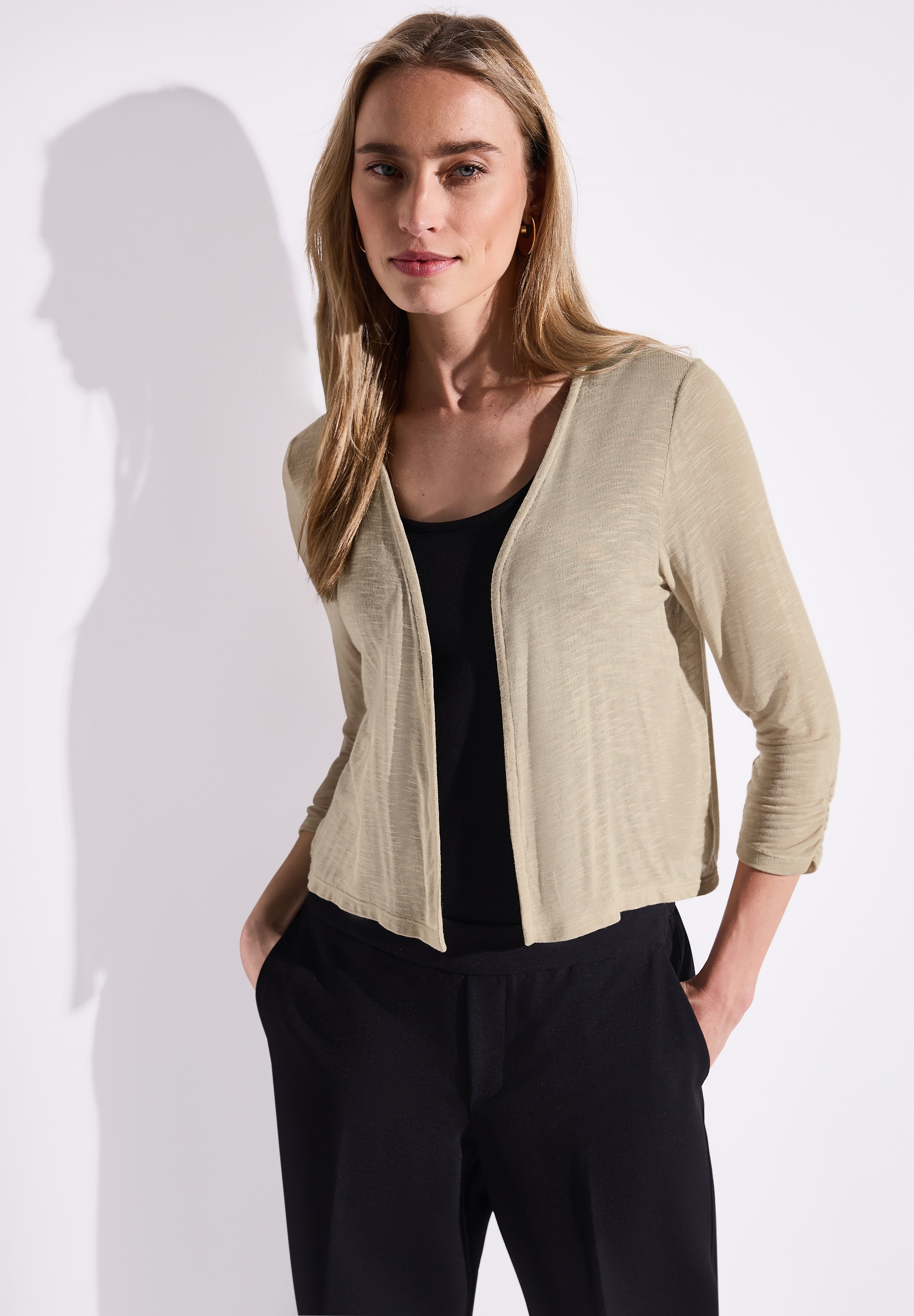 STREET ONE Shirtjacke »Style Suse« mit 3/4-Ärmel