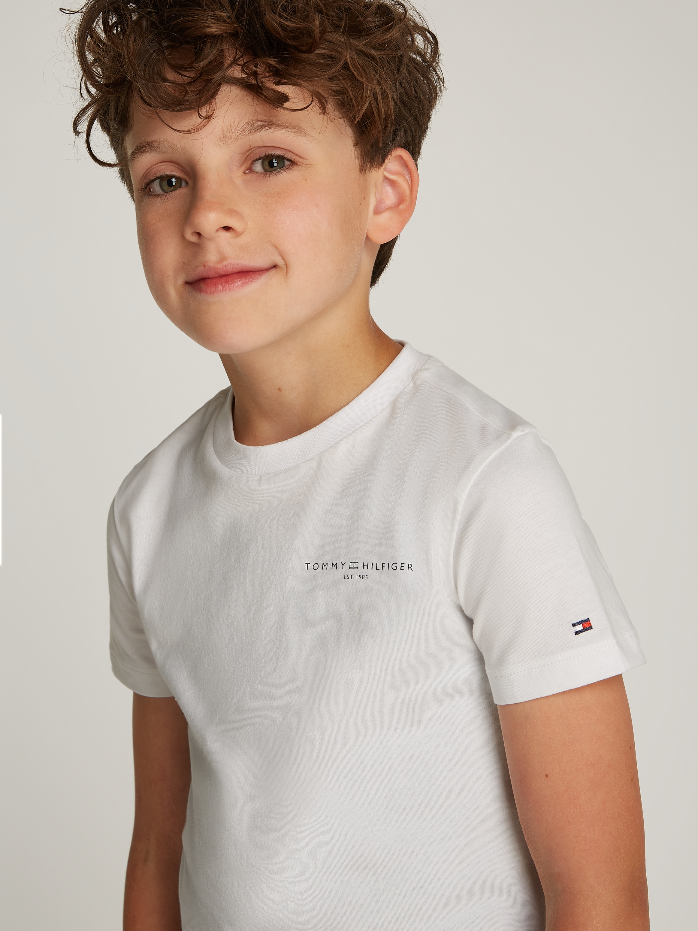 Tommy Hilfiger T-Shirt »MINI CORP T-SHIRT«, in Unifarbe