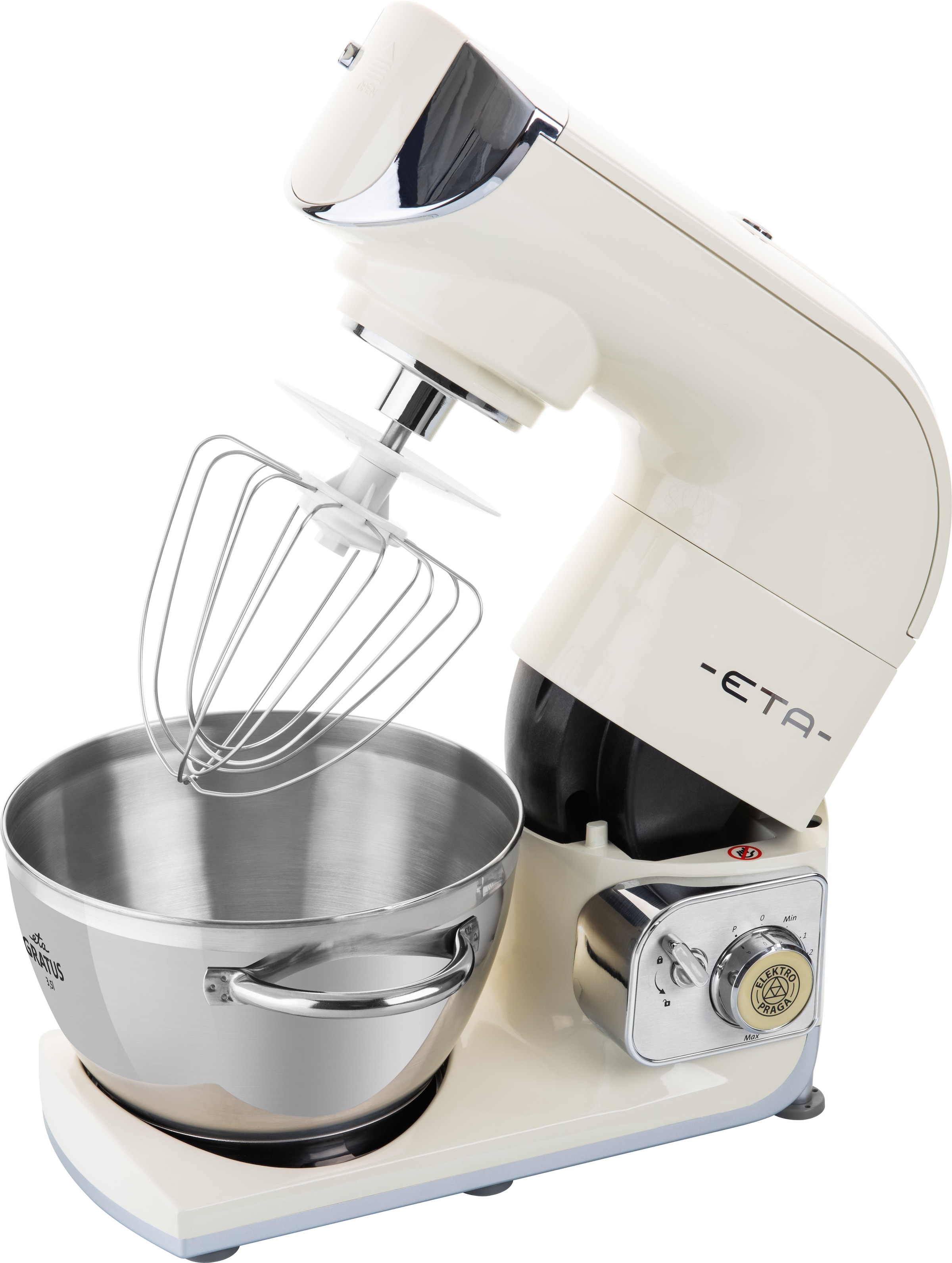 eta Küchenmaschinenschüssel »ETA002899003«, 1 tlg., aus Edelstahl, 3,5l, mit Griffen, Zubehör für Küchenmaschine Gratus ETA 0028