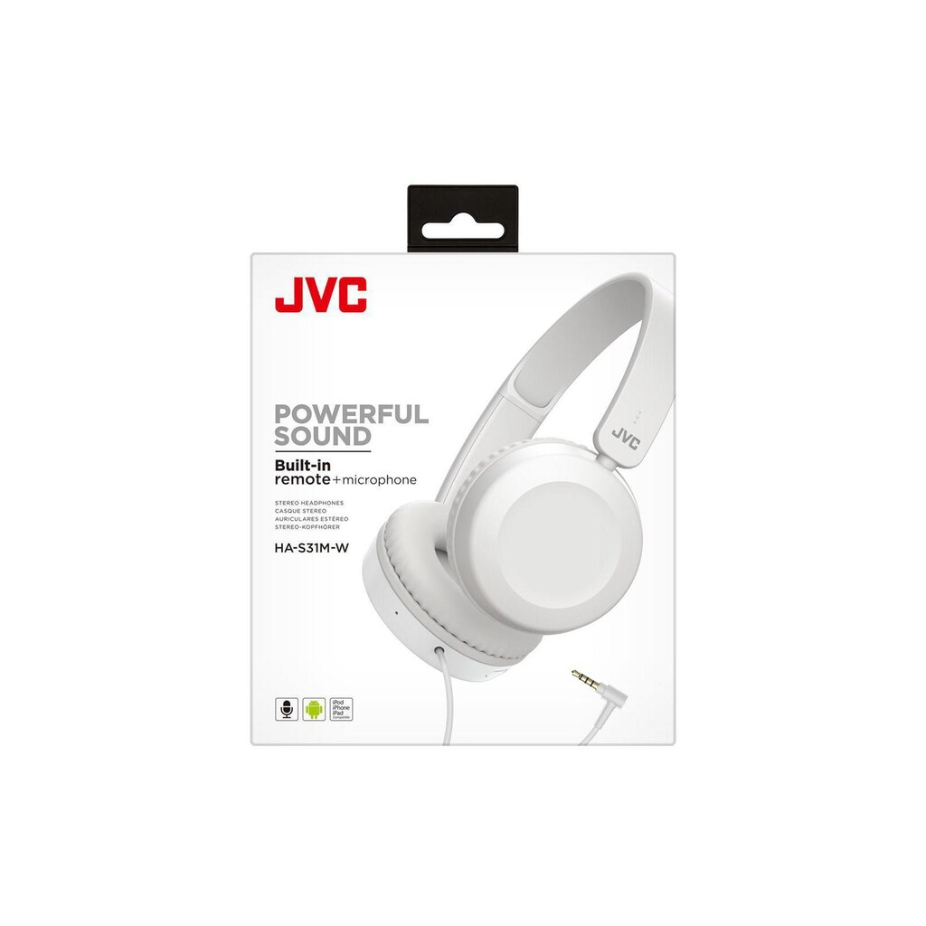 JVC On-Ear-Kopfhörer »HA-S31M Weiss«