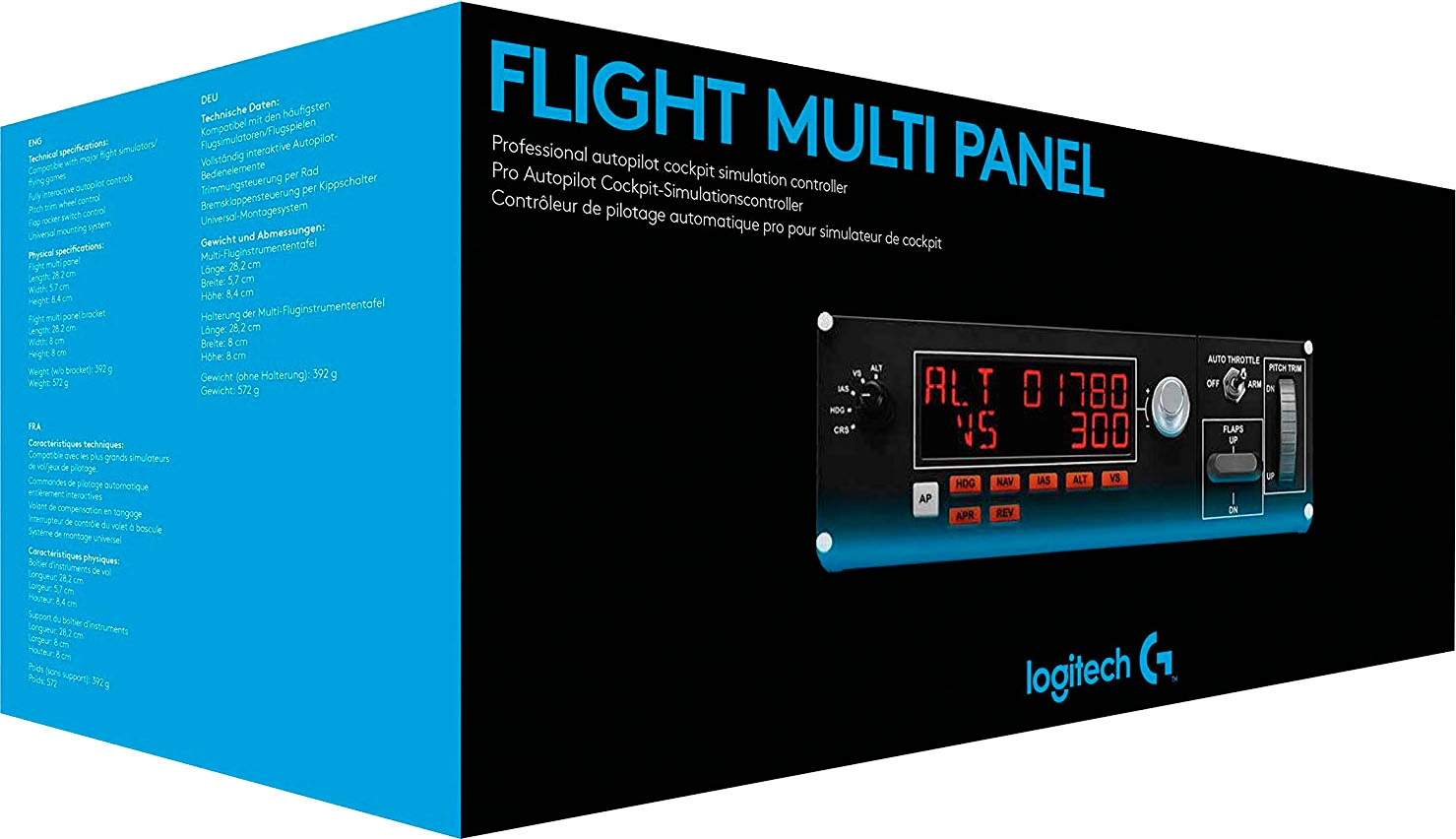 Logitech G Gaming-Adapter »Logitech G Saitek Pro Flight Multi Panel«, 1,8 cm