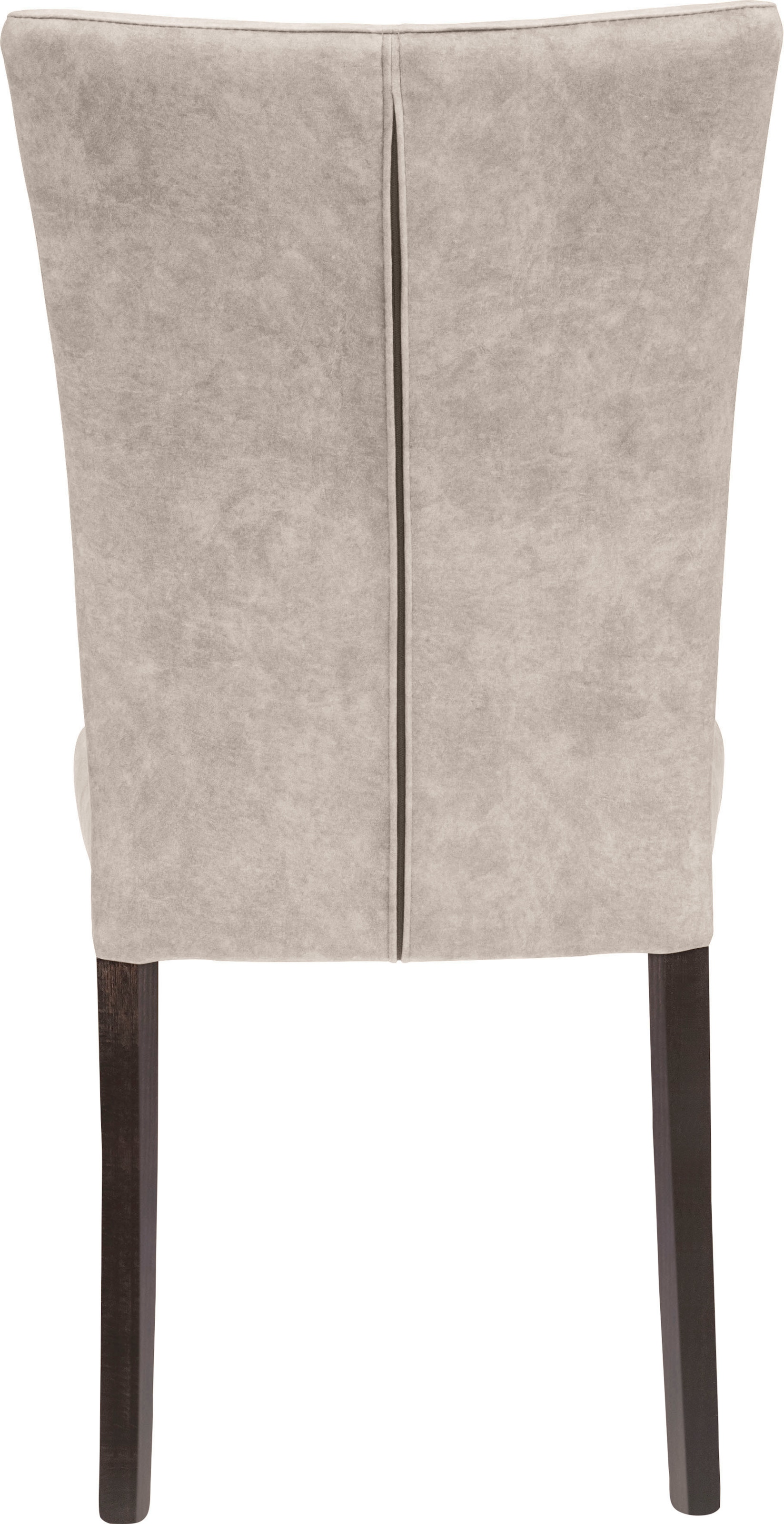 Home affaire 4-Fussstuhl »Aspen«, (Set), 2 St., Samtvelours, Beine aus massiver Buche, wengefarben lackiert