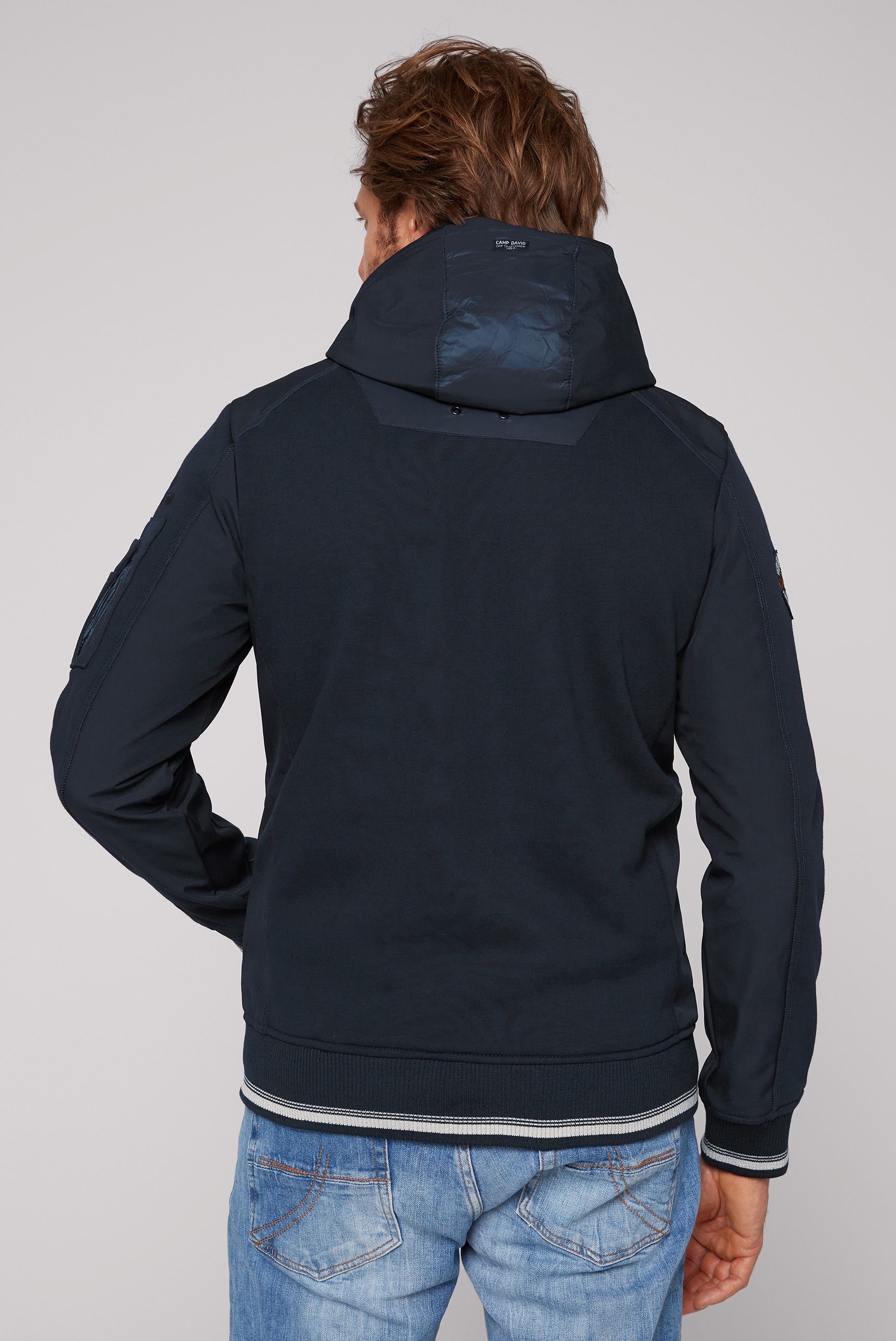 CAMP DAVID Kapuzensweatshirt, mit Logoprint vorne