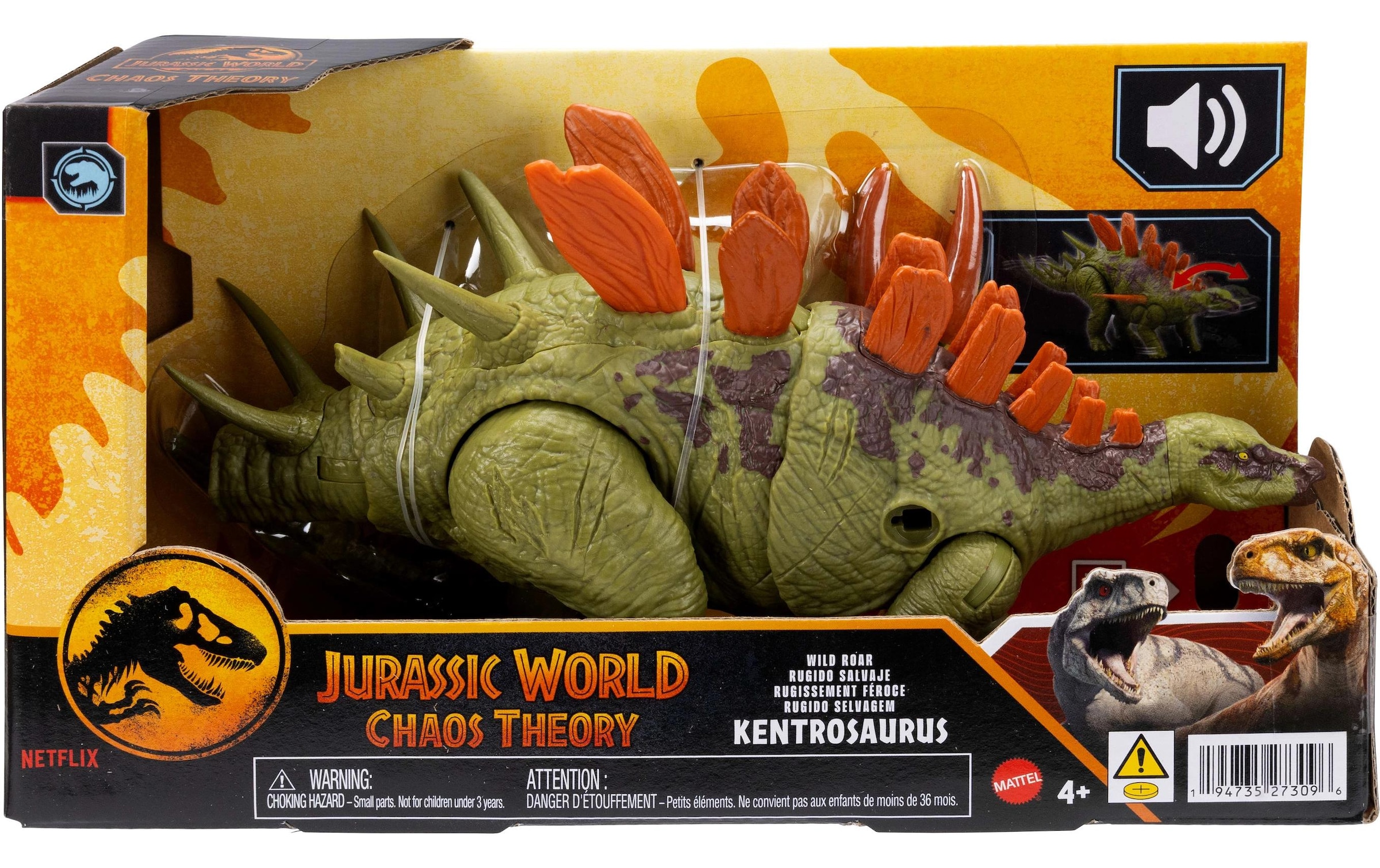 Mattel® Spielfigur »Jurassic World Wild Roar Kentrosaurus«