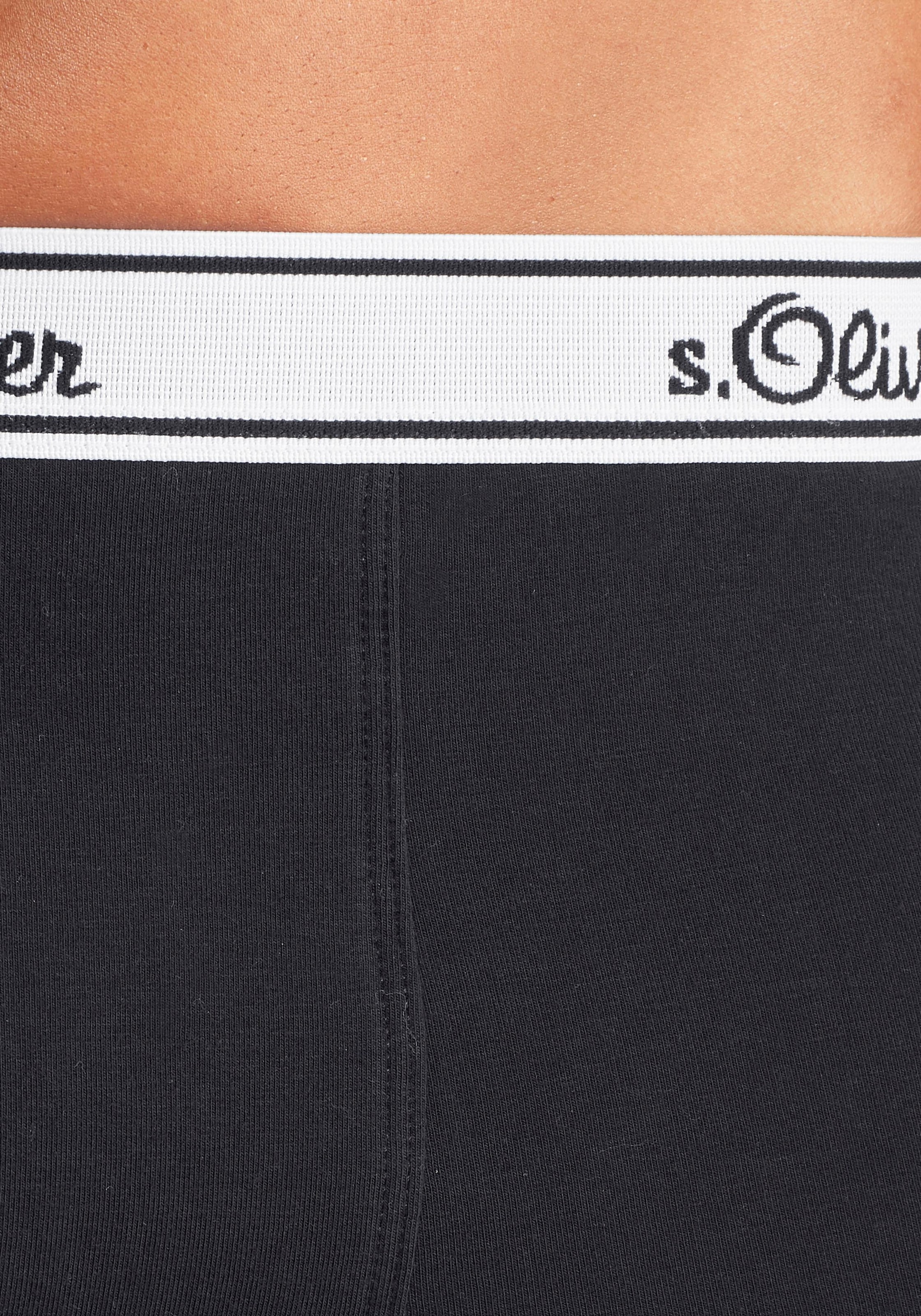s.Oliver Boxer »Boxershorts für Herren«, (Packung, 3 St.), mit weissem Webbund