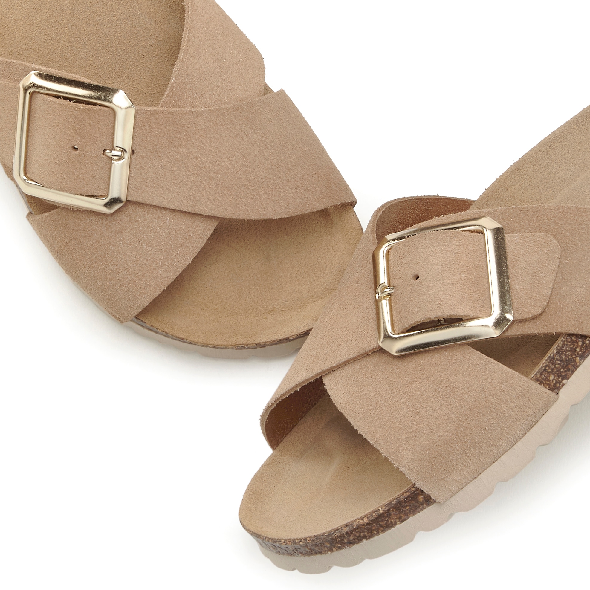 Elbsand Pantolette »Mule, Sandale, offener Schuh«, Sommerschuh aus hochwertigem Leder mit weichem Komfortkorkfussbett