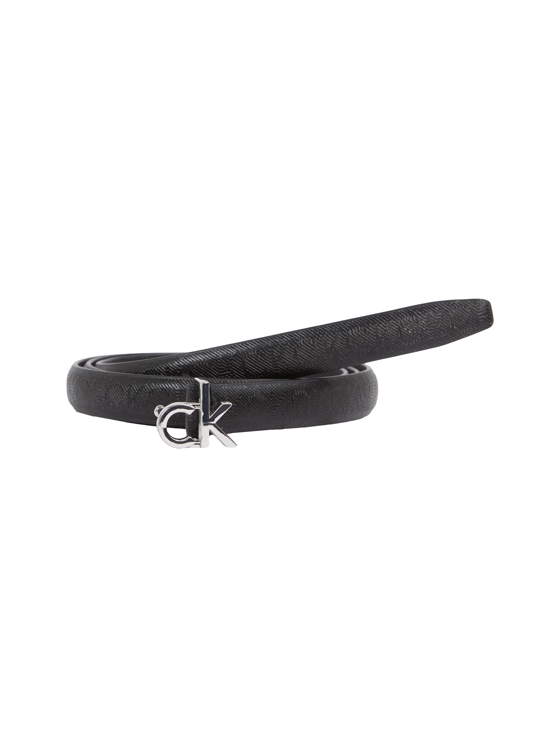 Calvin Klein Ledergürtel »CK BUCKLE SKINNY BELT 1.5_MONO« mit Logo-Print