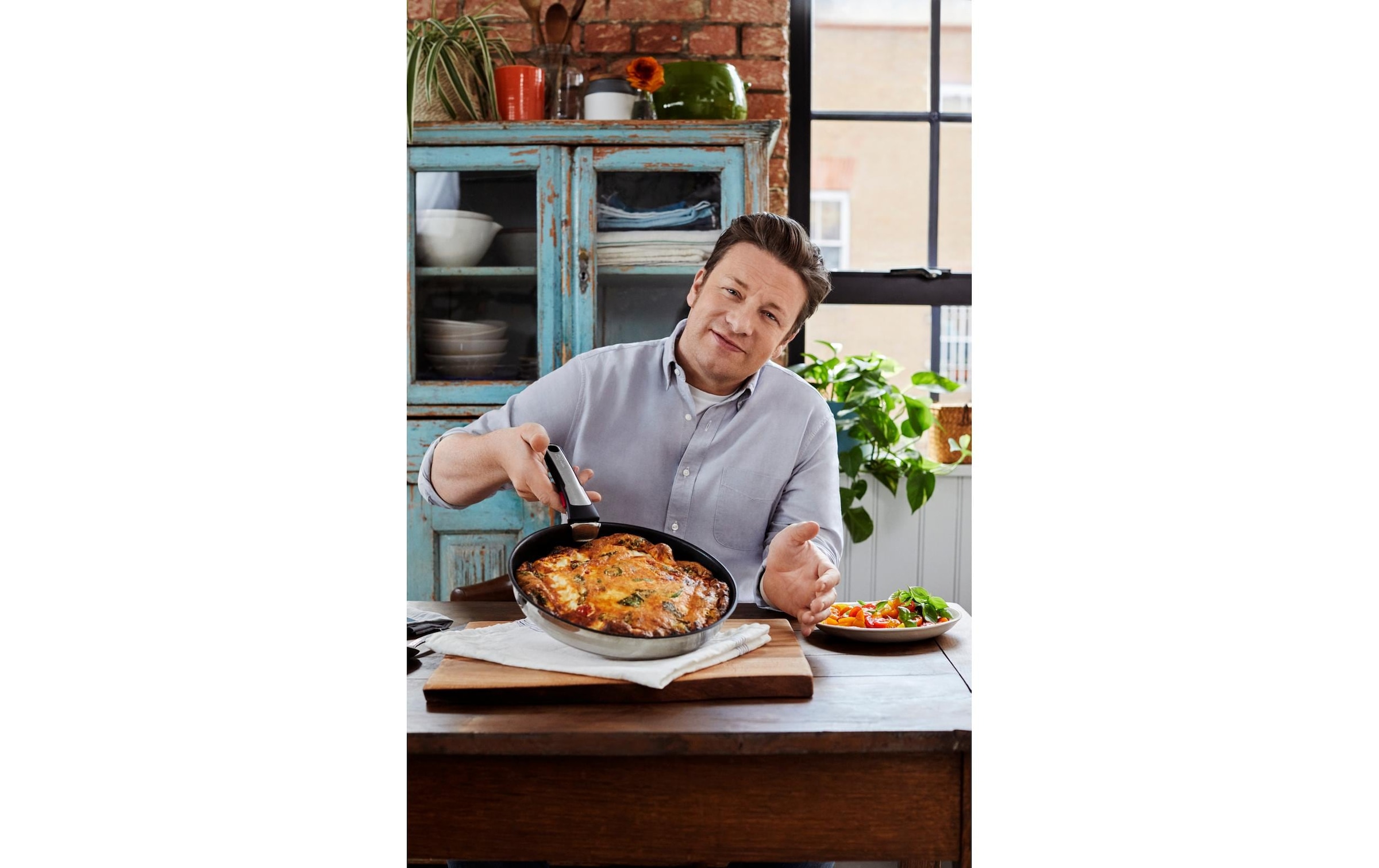 Tefal Pfannen-Set »Jamie Oliver Ingenio On 3-teilig 24 cm/28 cm«, Edelstahl