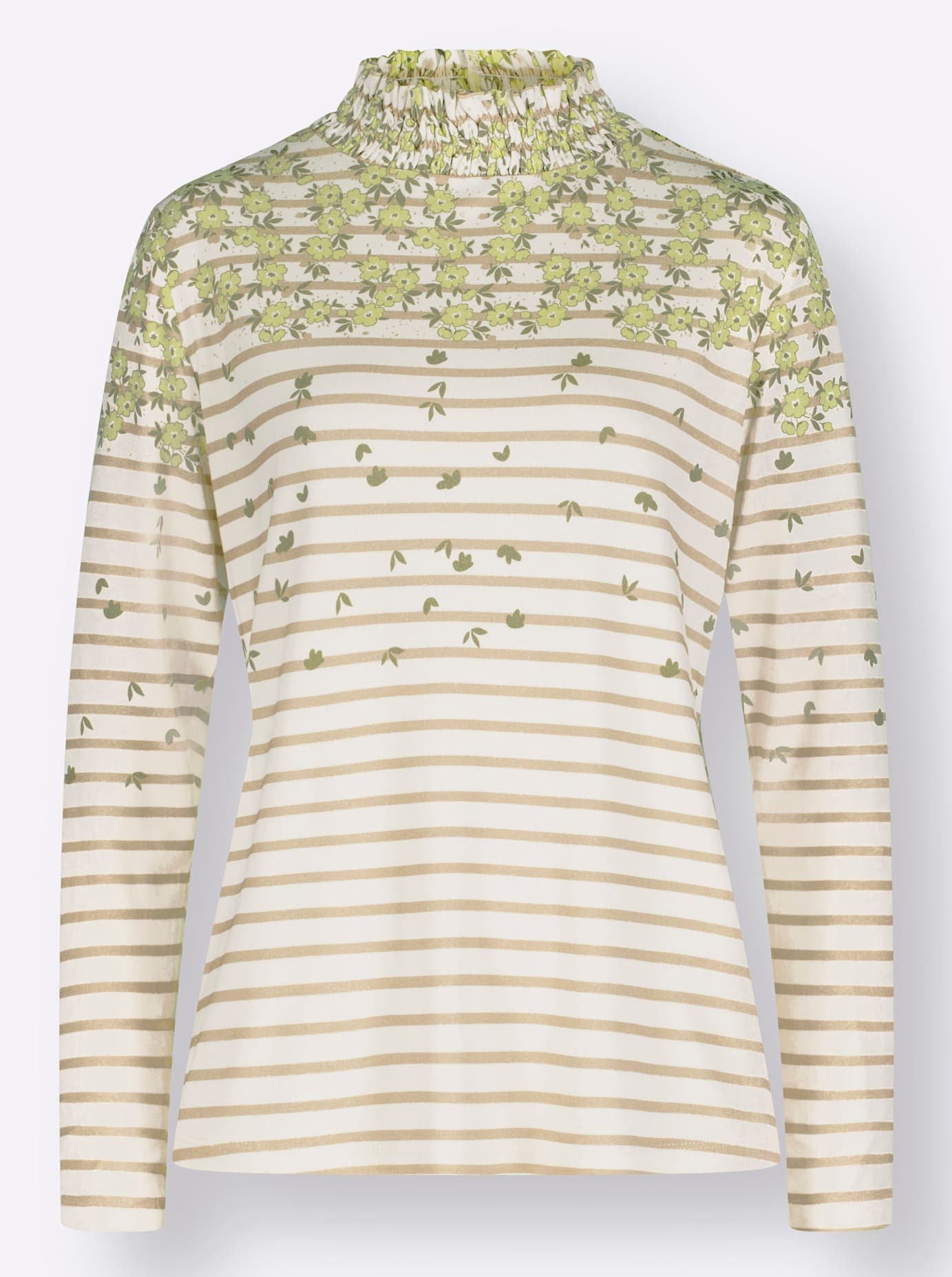 Inspirationen Stehkragenshirt »Druck-Shirt«, (1 tlg.)