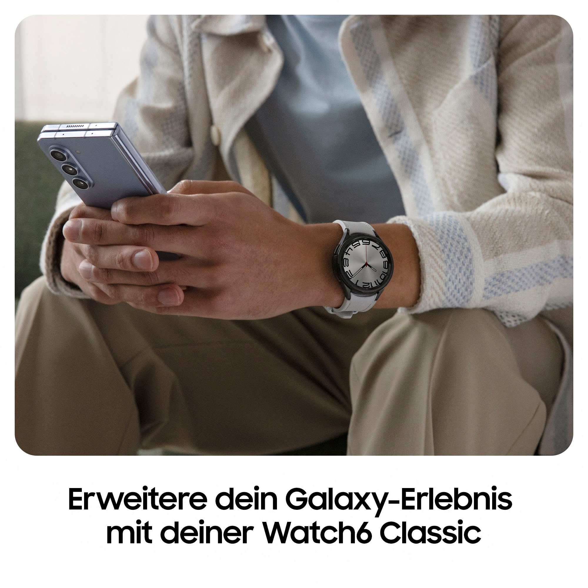 Samsung Smartwatch »Galaxy Watch 6 Classic«, (3,33 cm / 1,3 Zoll), Wear OS by Samsung, 16 GB