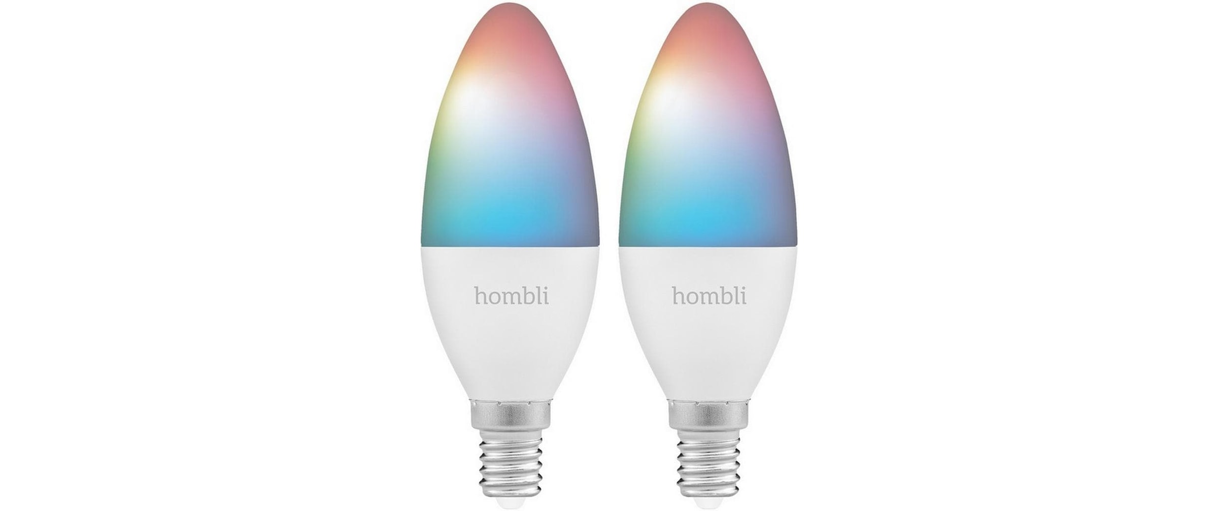 LED-Leuchtmittel »hombli E14 (4.5W) RGB + CCT 1+1 Pack«, E14, Farbwechsler-Warmweiss