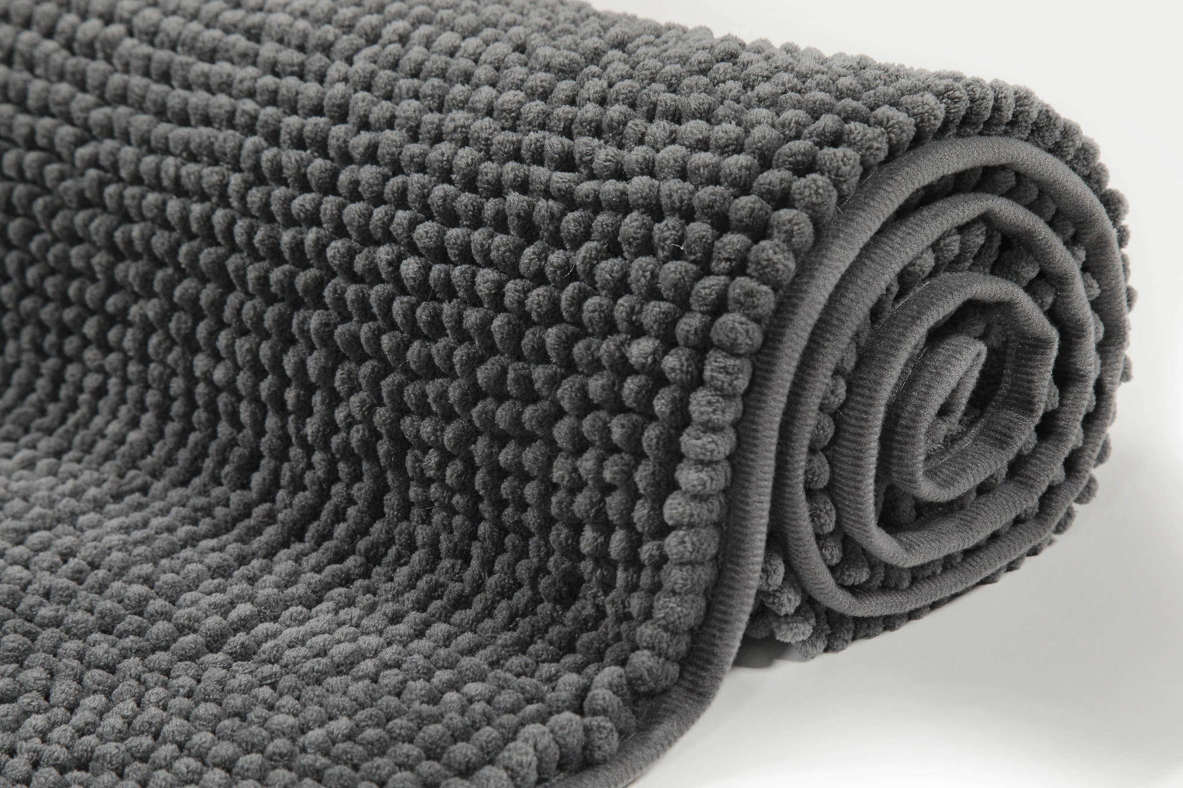 my home Badematte »Kaelan, weicher Chenille«, rutschhemmend beschichtet, fussbodenheizungsgeeignet, Badvorleger, Badteppich weiches Chenille, pastellfarben, Badezimmer