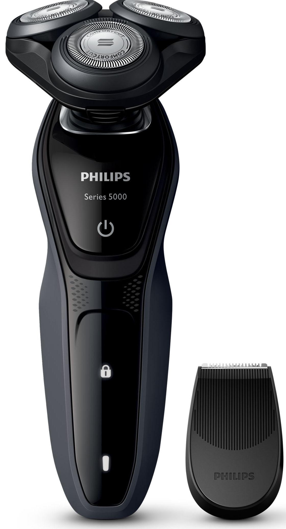➥ Philips Elektrorasierer | SmartClick-Präzisionstrimmer, Akku, kaufen Aufsätze, ComfortCut, jetzt Wet&Dry »Series St. Jelmoli-Versand 1 Aquatec S5270/06«, 5000