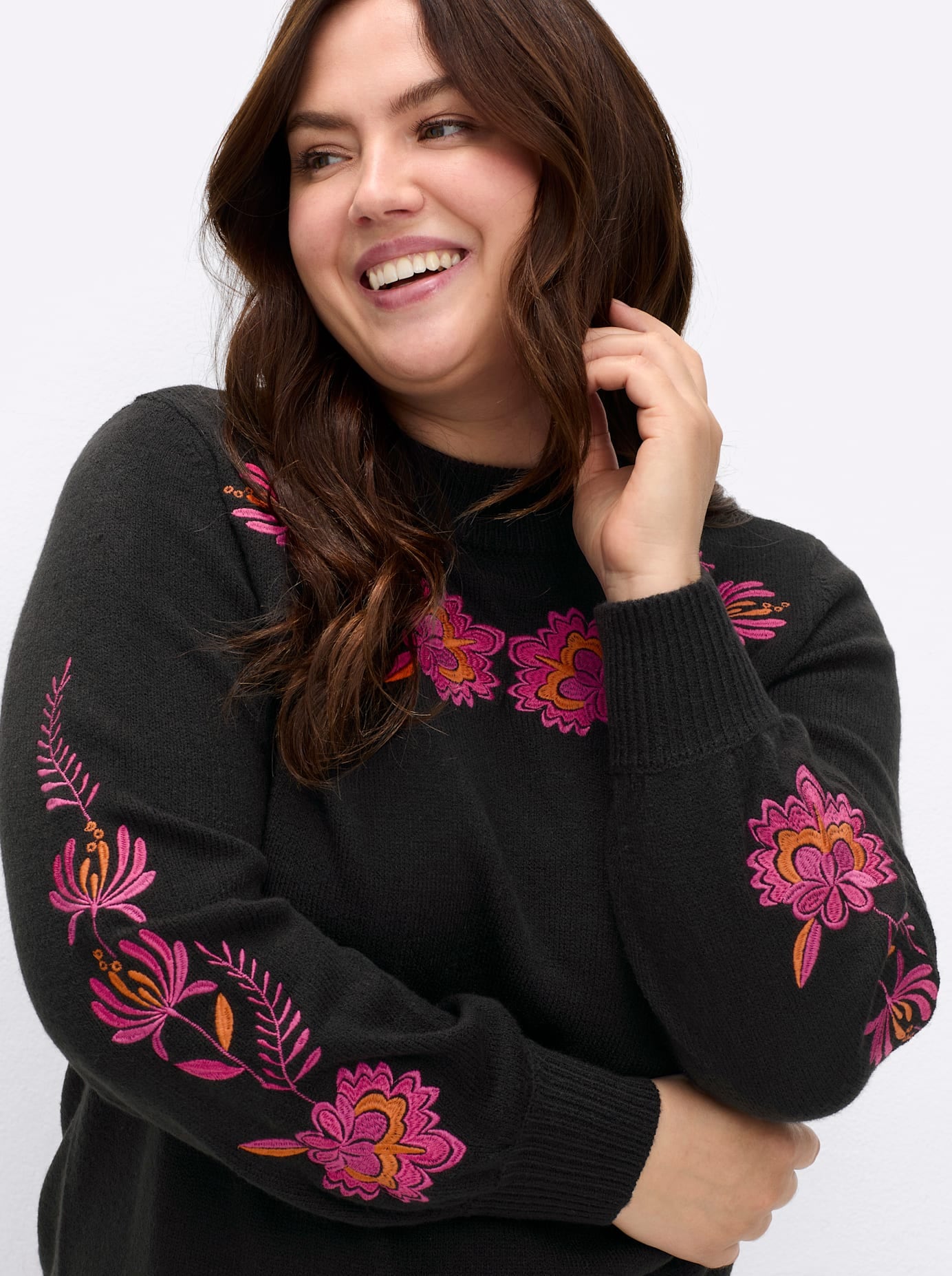 sheego by Joe Browns Stehkragenpullover »Pullover«