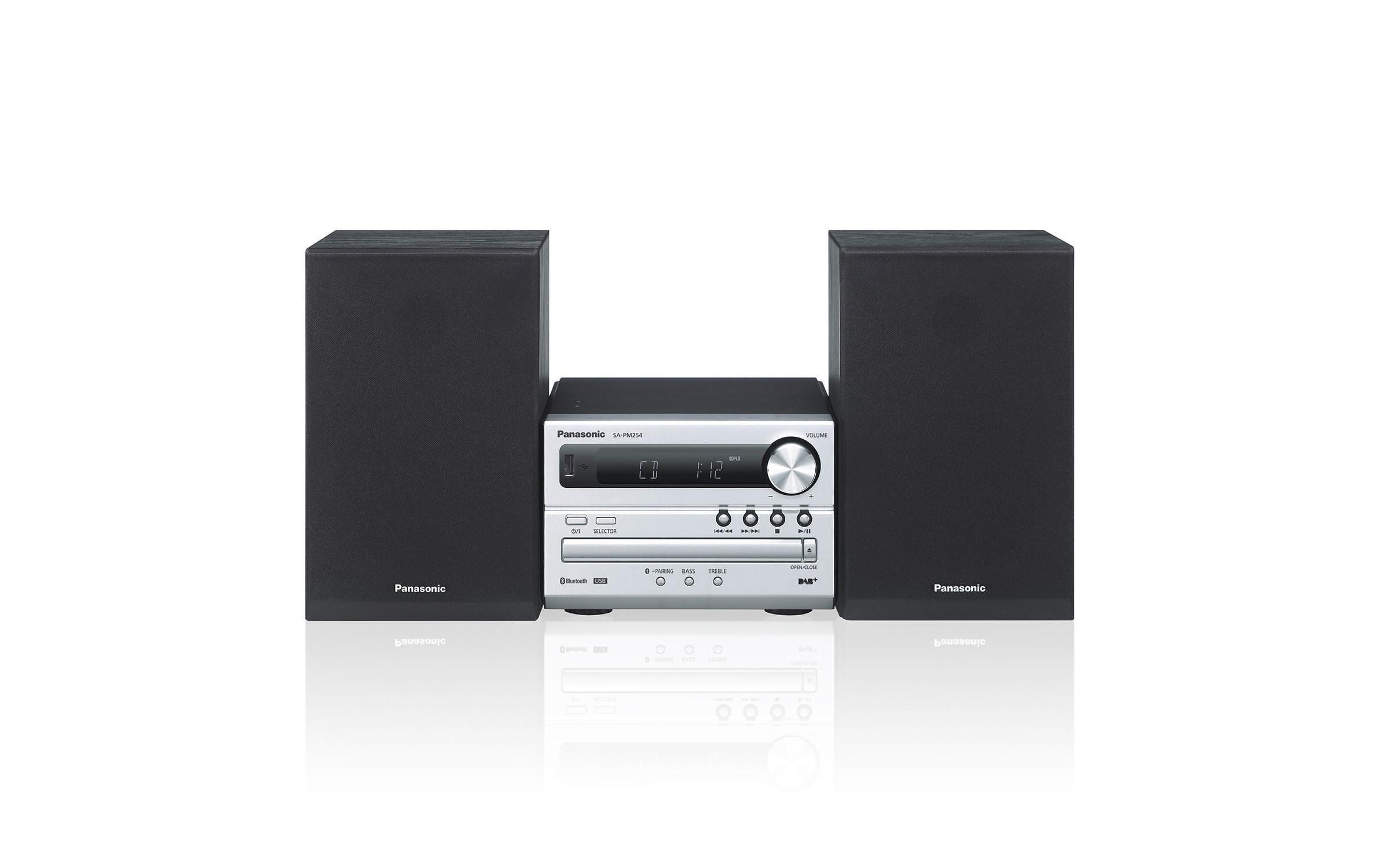 Microanlage »SC-PM254 Schwarz«, (Bluetooth Digitalradio (DAB+)-FM-Tuner)