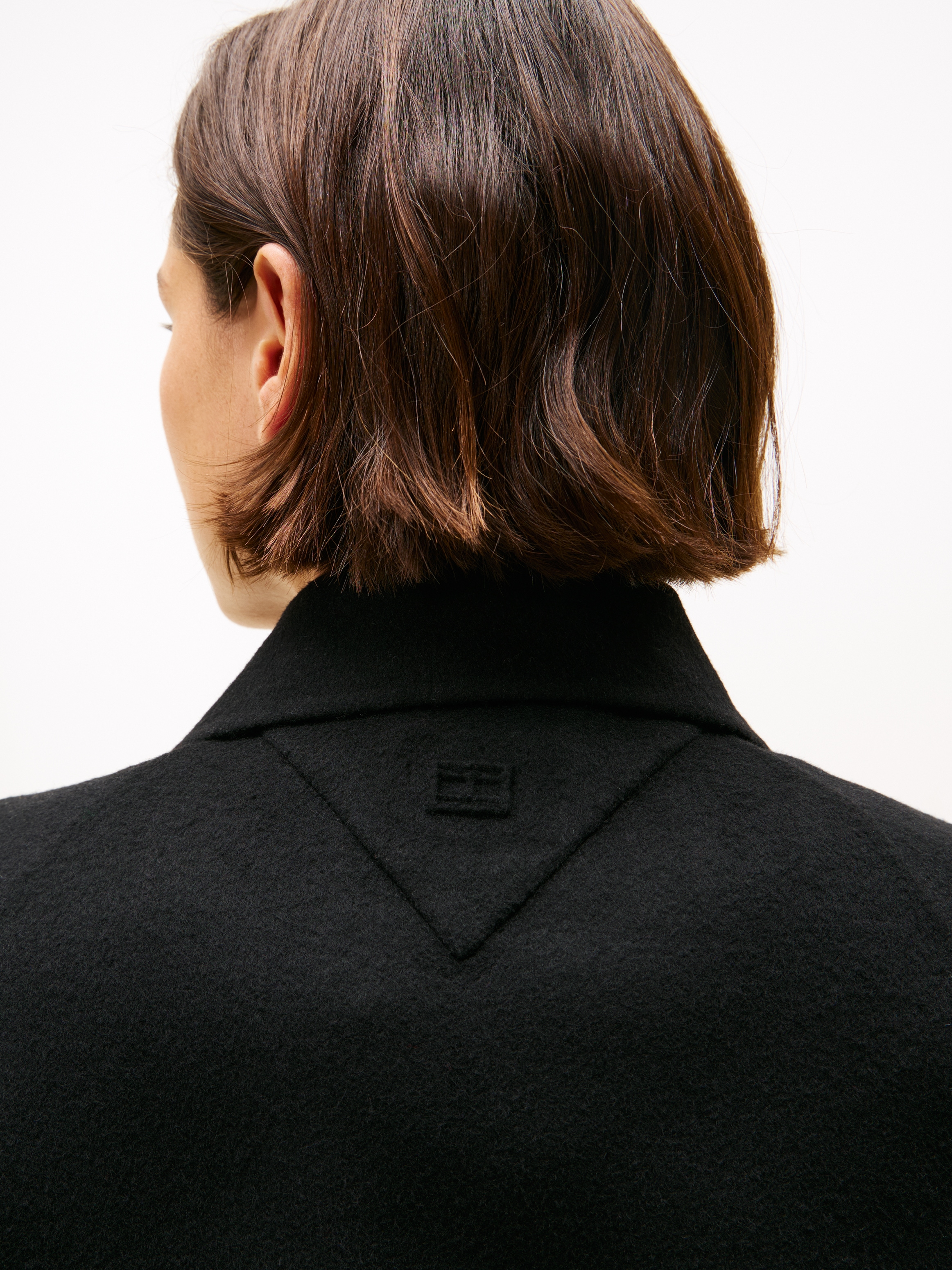Tommy Hilfiger Curve Kurzmantel »CRV DF WOOL REG BELTED MIDI COAT«, in grossen Grössen, aus reiner Wolle