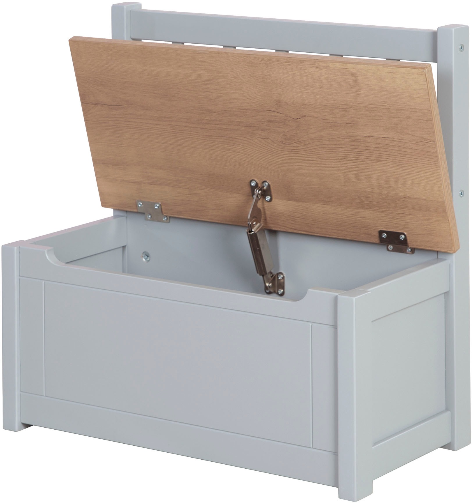 roba Truhenbank "Woody, natur & taupe" aufklappbar