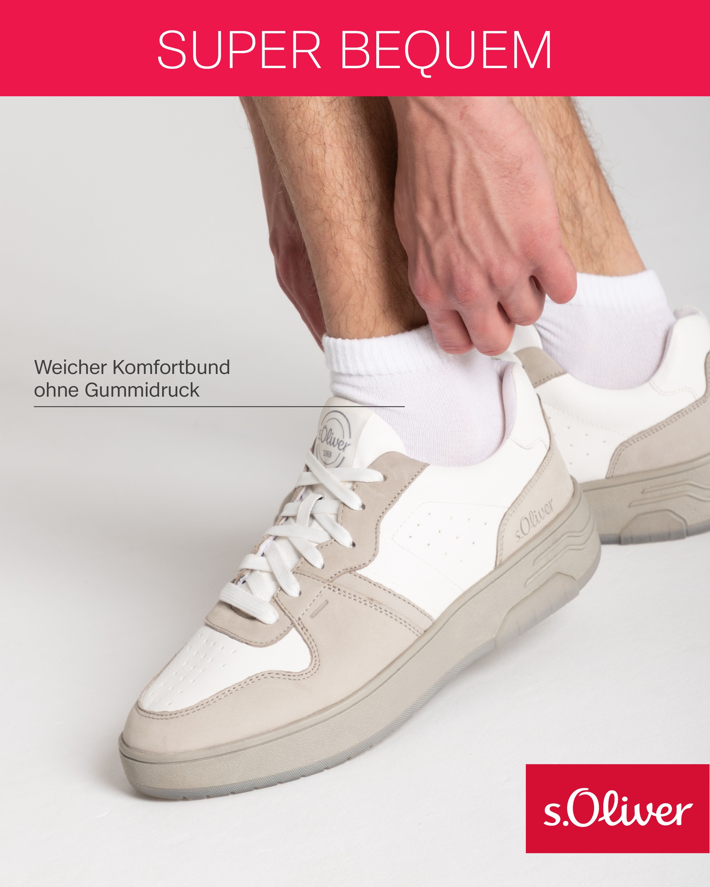 s.Oliver Kurzsocken »originals«, (6 Paar), mit weichem Bund