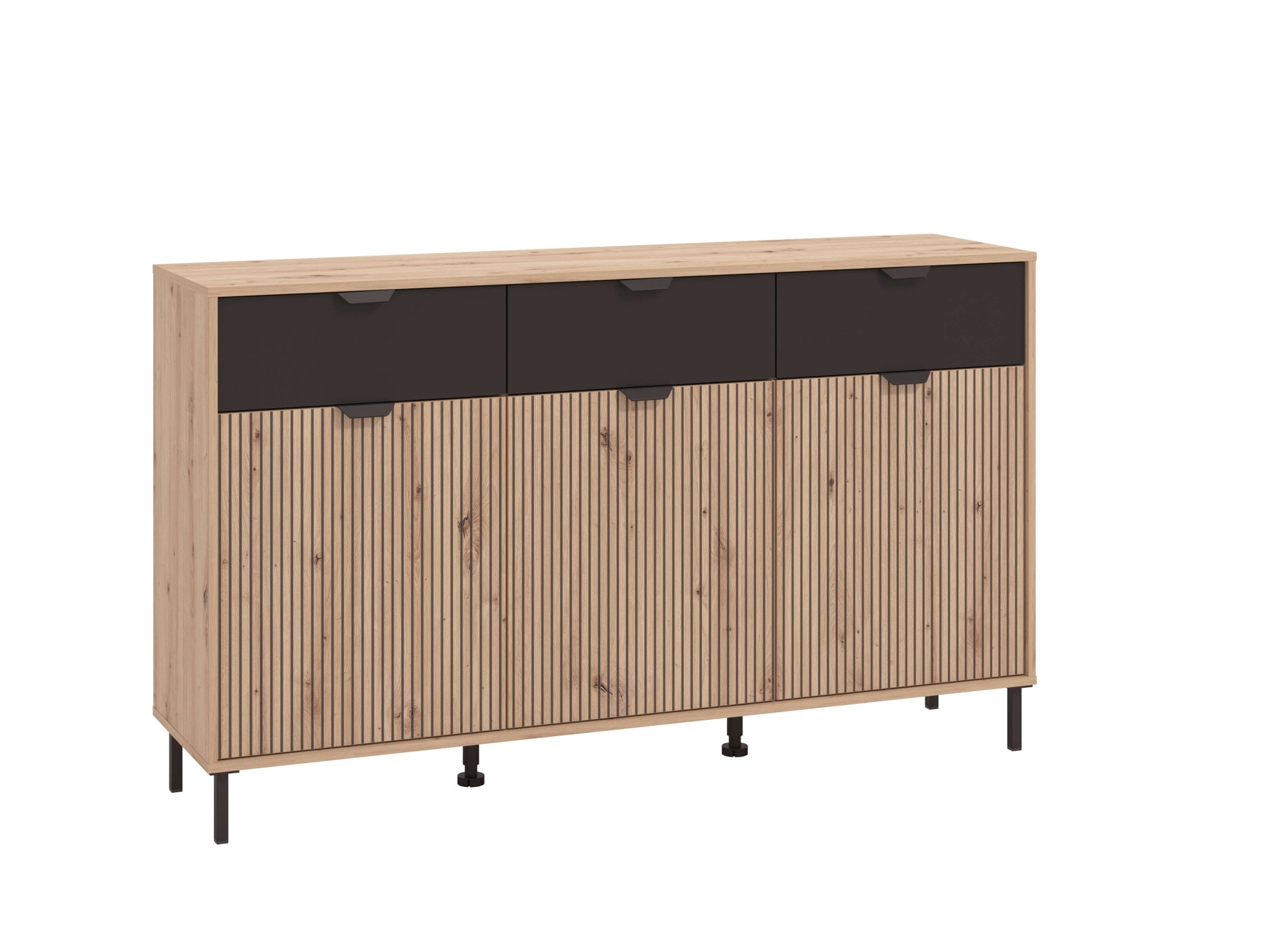 Home Affaire, Home affaire Kommode »Mayenne Sideboard, Schubladenschrank, Kommode, Anrichte, Breite 157cm« Wohnzimmermöbel, Schlafzimmermöbel, mit 