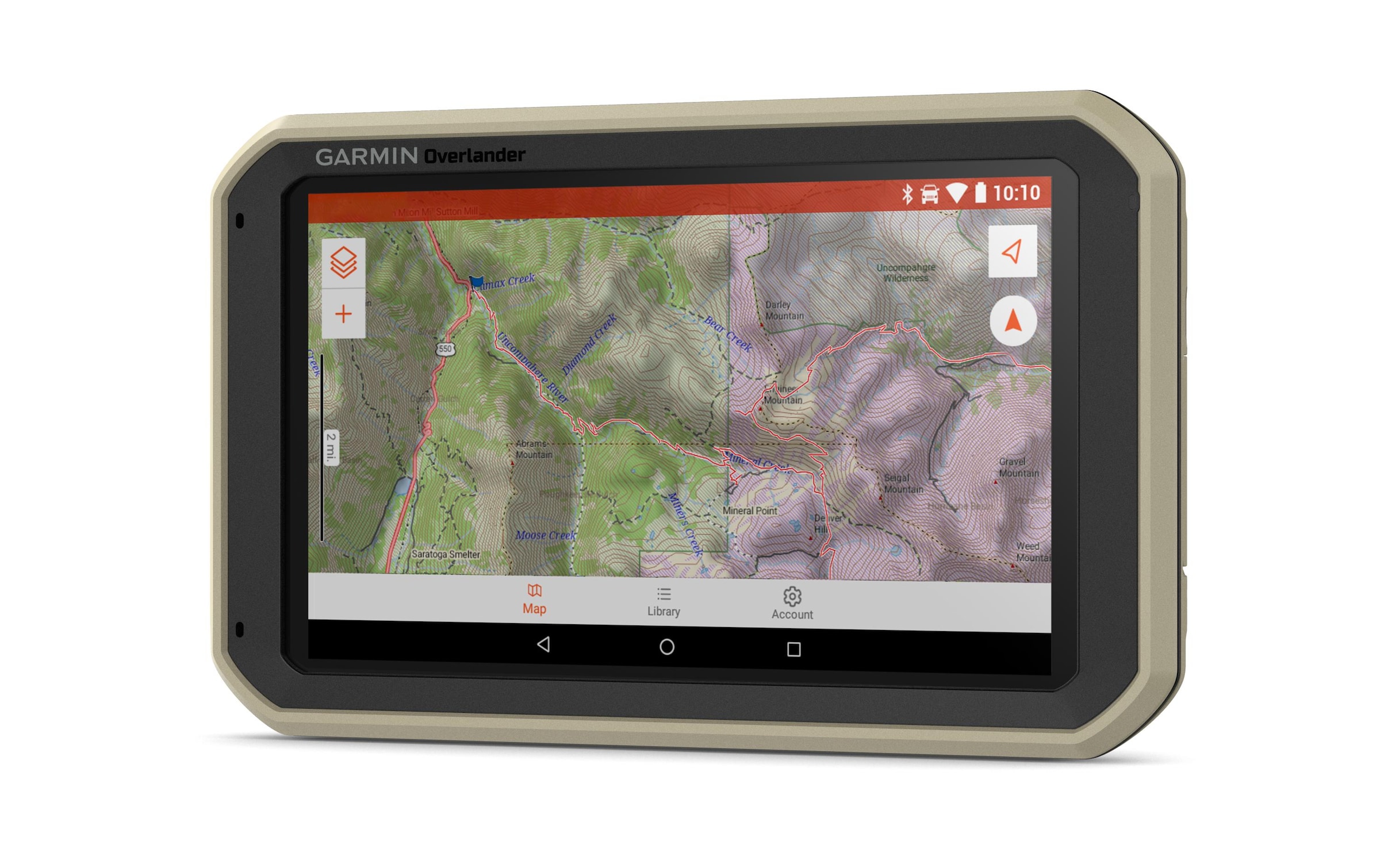 Garmin PKW-Navigationsgerät »Overlander All-Terrain-Navi«, (inklusive lebenslanger Kartenupdates)