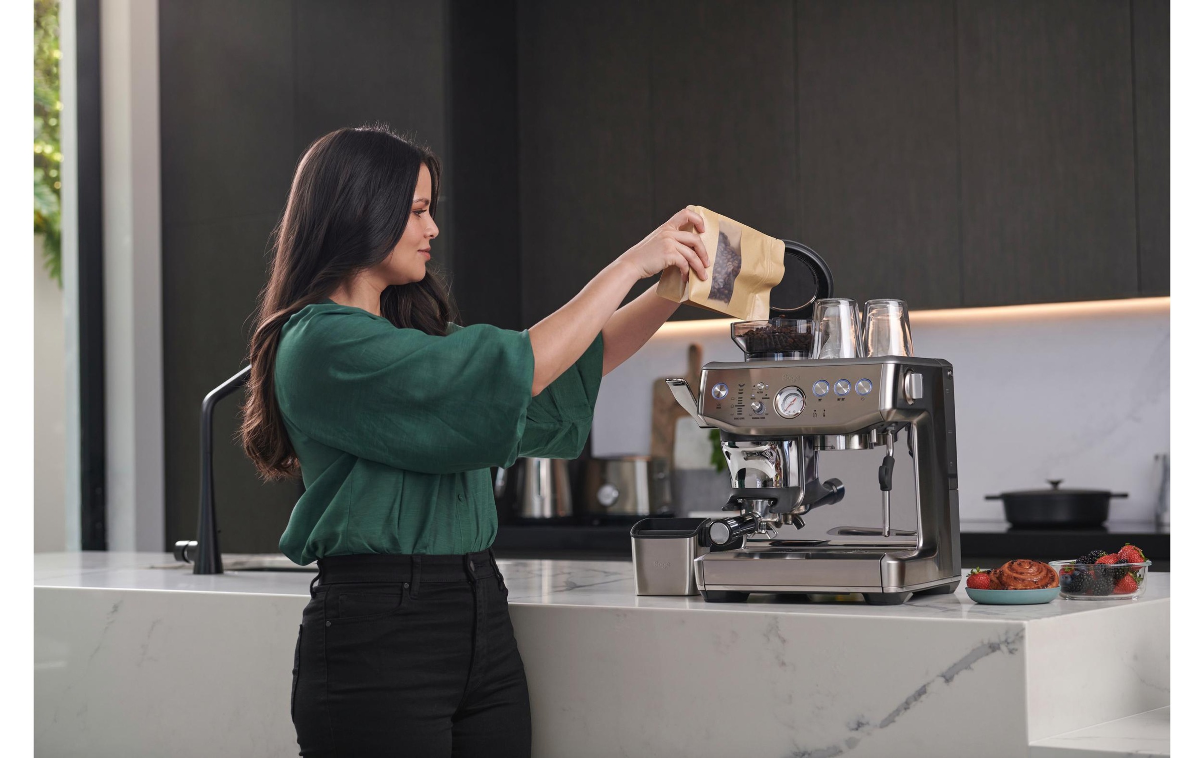 Sage Siebträgermaschine »Barista Impress Stain.steel«