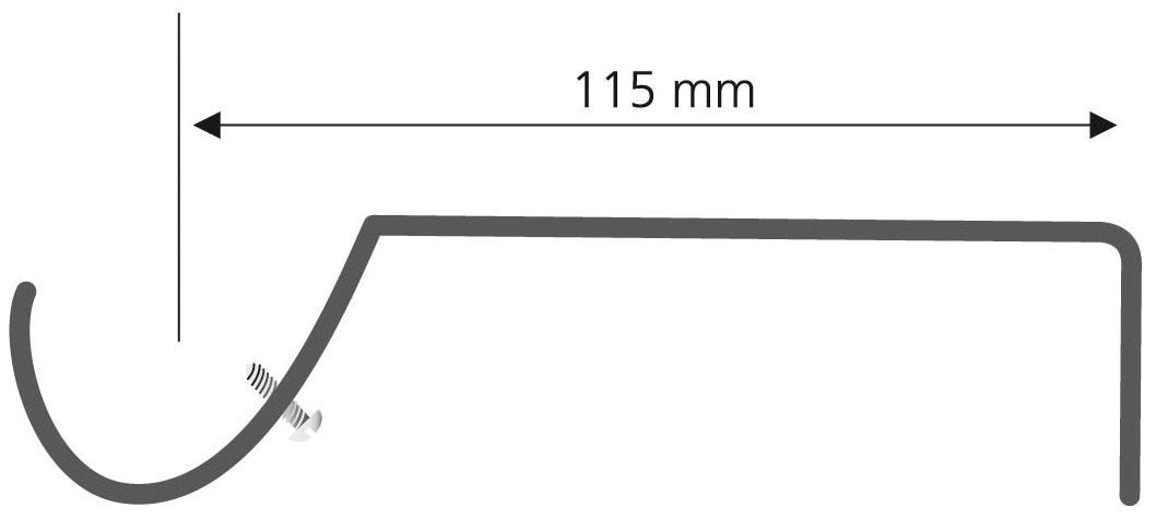 Liedeco Träger, (Set, 2 St.), für Gardinenstangen Ø 16 mm