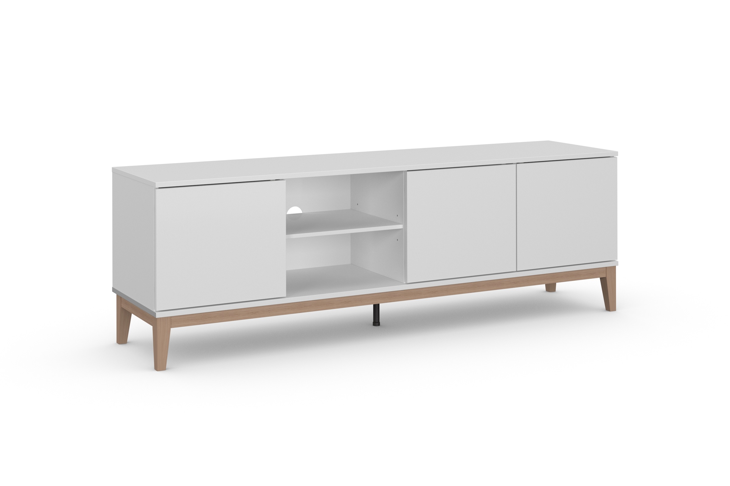 OTTO home Lowboard "Maryd" 1 Stk. tlg. Kommode, Untergestell in Holzoptik, Breite 160 cm