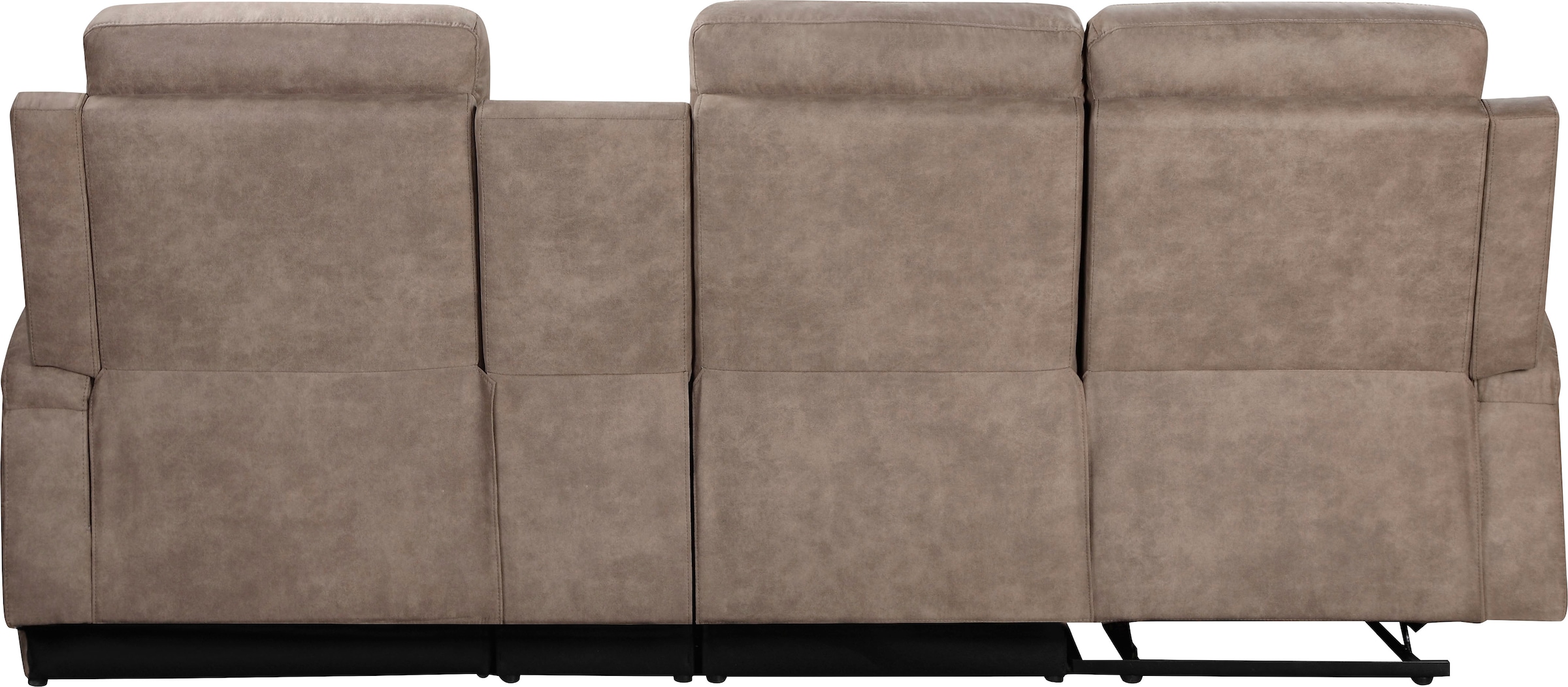 Home affaire Ecksofa »NAPORI Multimediasofa, 3er Kinosessel XXL, L-Form, 3 Bezugsstoffe«, Kinosofa mit Relaxfunktion, Getränkehalter, Staufach und Staukasten